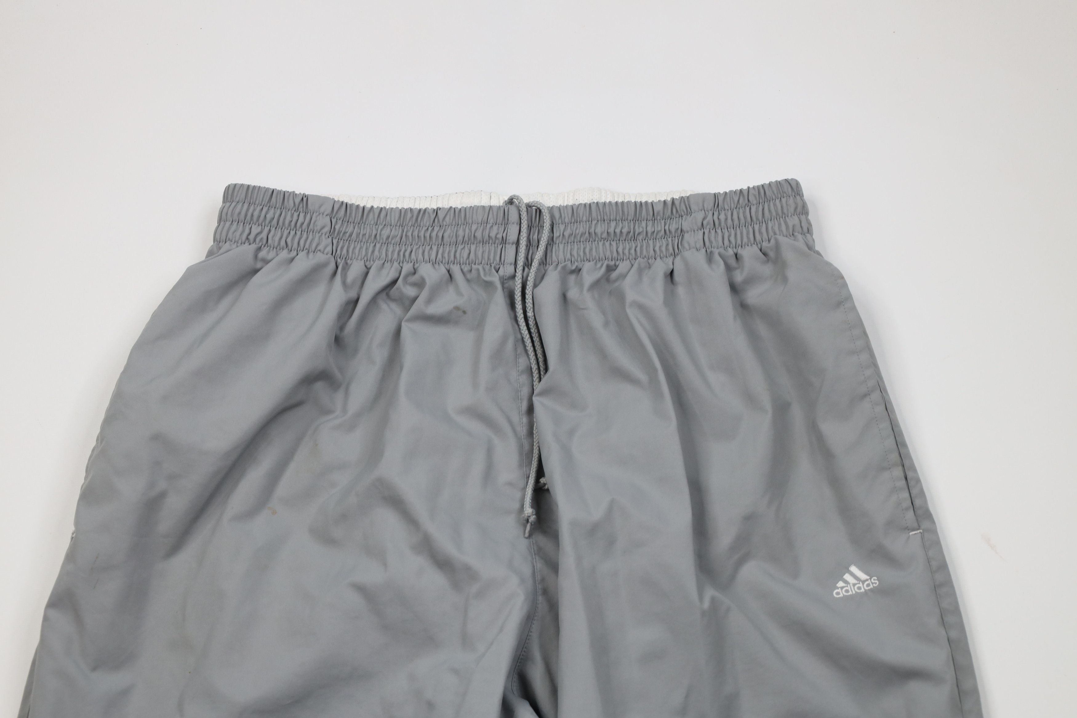 Adidas Vintage Y2K 2001 Adidas Wide Leg Windbreaker Pants Gray Size US 40 / EU 56 - 2 Thumbnail