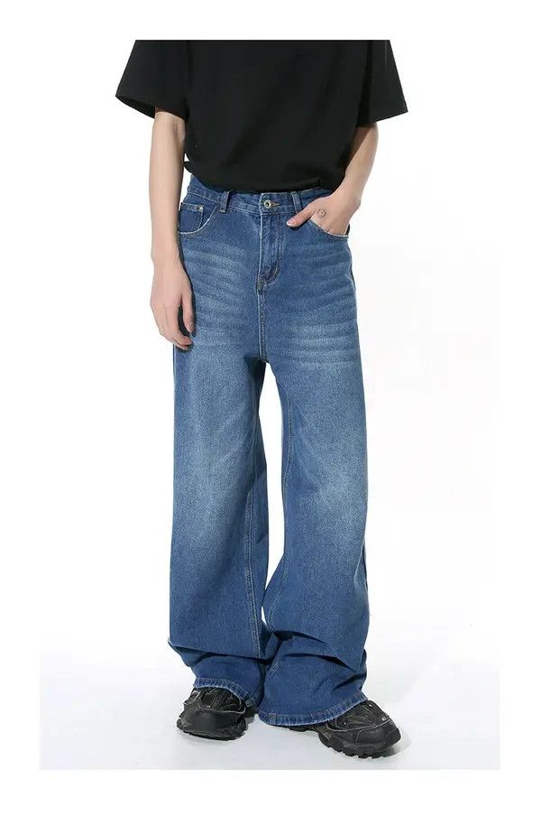 Japanese Brand Mayuko x Rumi American simple straight loose casual jeans Size US 32 / EU 48 - 3 Thumbnail