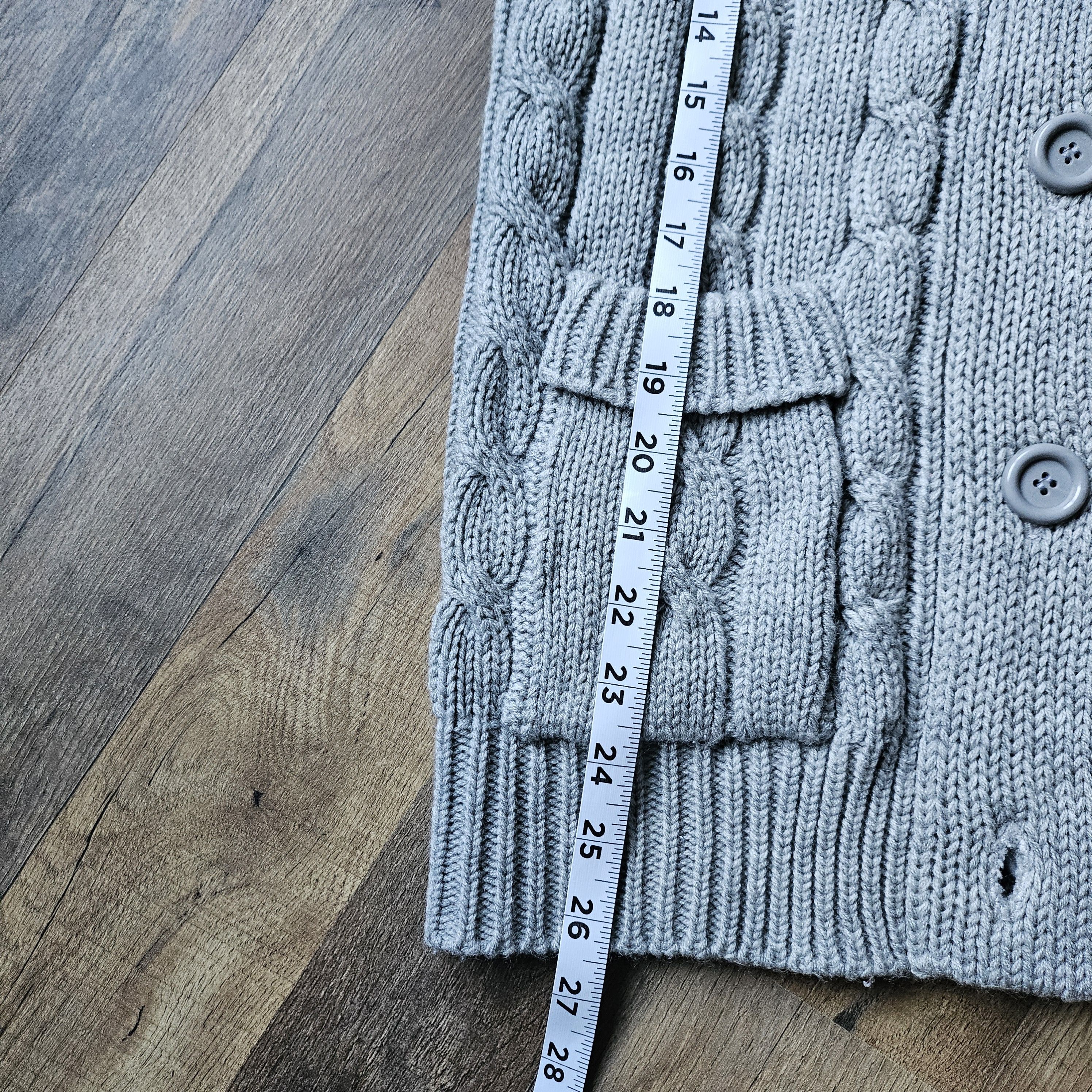 Sears × Vintage VTG 60s 70s Sears Cable Knit Cardigan Size S / US 4 / IT 40 - 6 Thumbnail