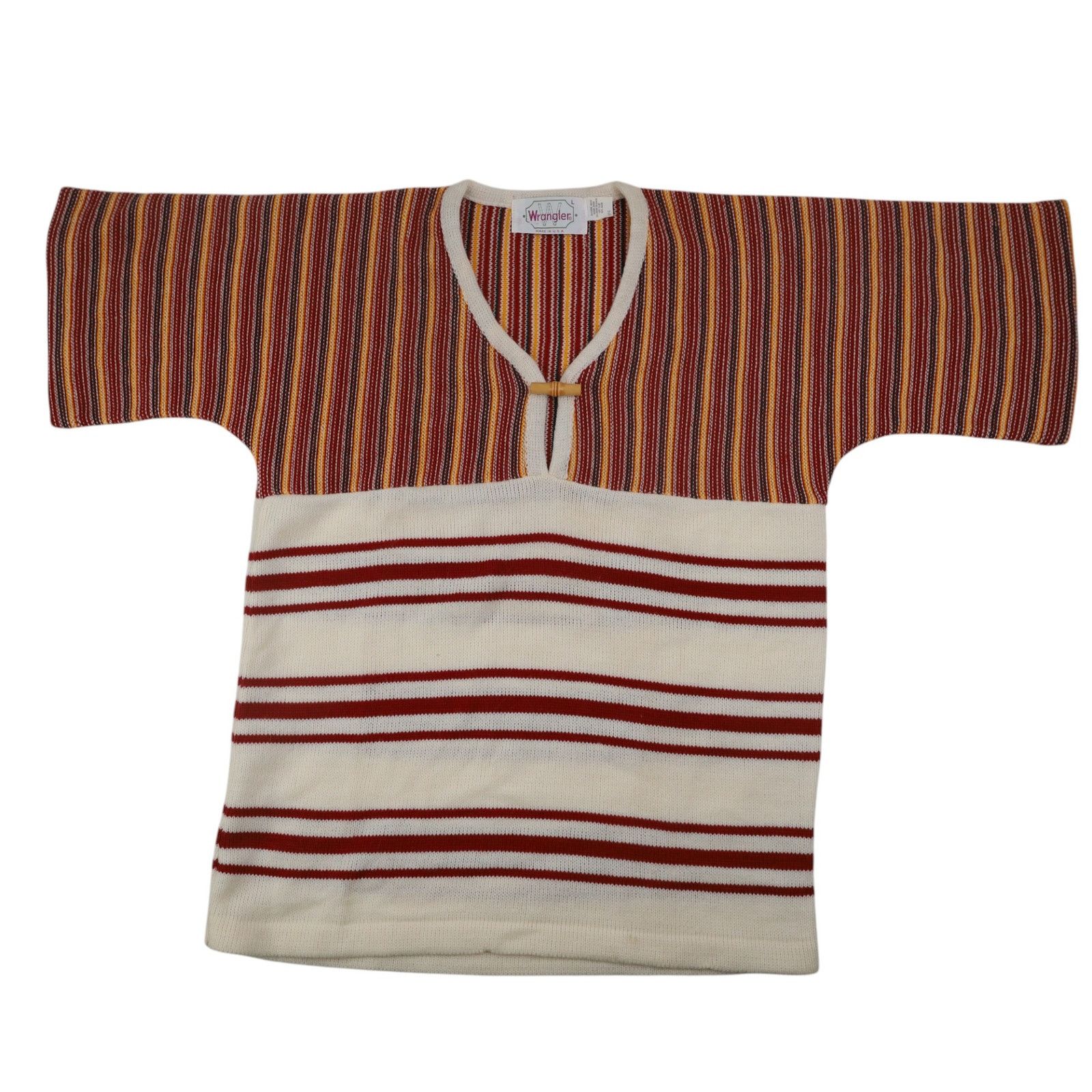 Vintage × Wrangler True Vintage Wrangler Knit T Shirt Size L / US 10 / IT 46 - 1 Thumbnail