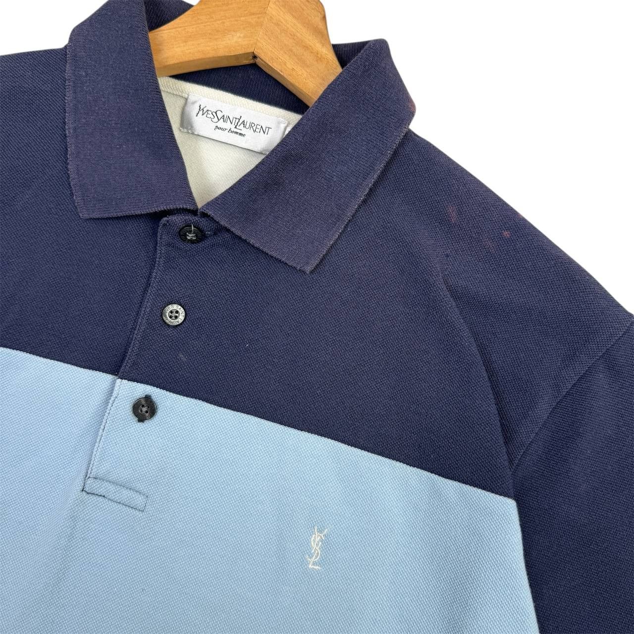 Yves Saint Laurent YSL Yves Saint Laurent Polo Shirt Striped Size US M / EU 48-50 / 2 - 4 Thumbnail