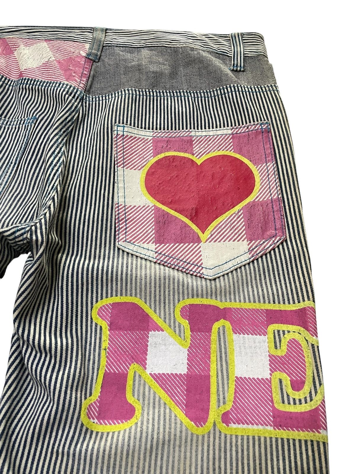 Hysteric Glamour Clone Devgru Hickory Stripe Love Surf Denim Pants Size US 34 / EU 50 - 17 Thumbnail