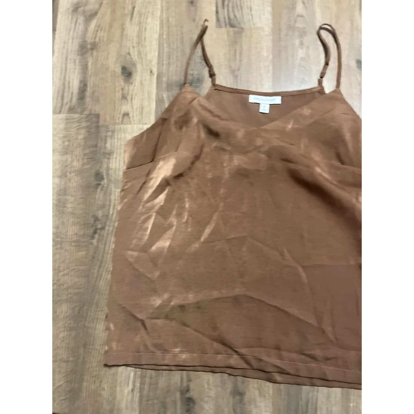 Vintage Prologue Tank Top Women's Size M Brown Sleeveless V-Neck Pullover Casual Modern Womens Tank M Brown Prologue Size M / US 6-8 / IT 42-44 - 3 Thumbnail