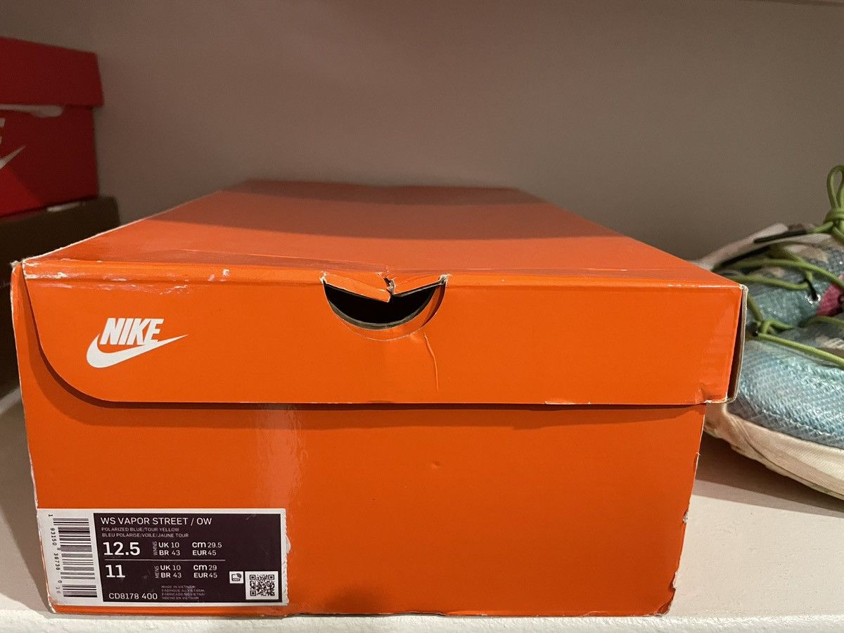 Nike × Off-White NIKE VAPOR STREET OFF-WHITE Polarized Blue Size US 11 / EU 44 - 6 Thumbnail