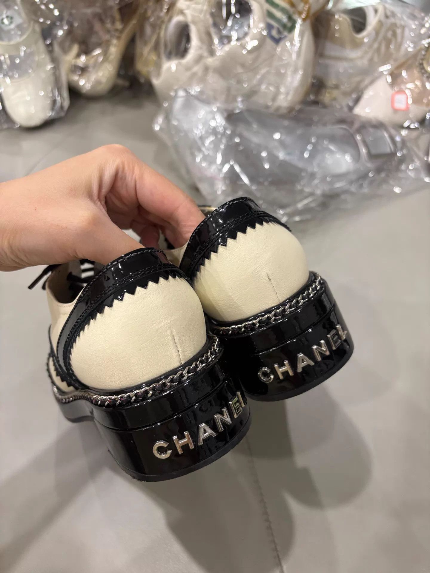 Chanel Chanel Panda Colorblock Chelsea Shoes NIB 35.5C Size US 5 / IT 35 - 2 Thumbnail