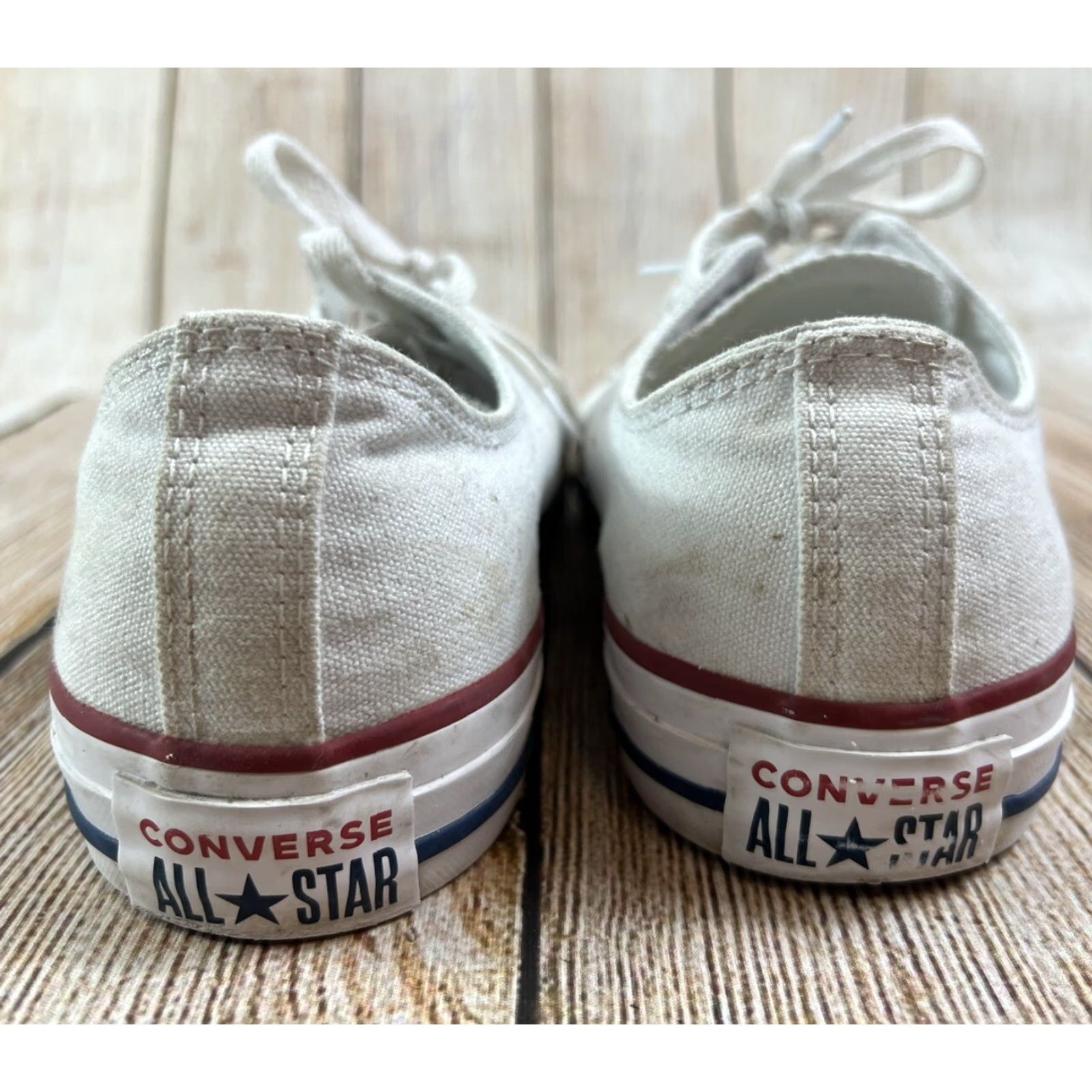 Converse Converse All Star Chuck Taylor Low Top White Shoes Unisex Adults 9 US Mens Womens Sneakers Star Theme Size M / US 6-8 / IT 42-44 - 7 Thumbnail