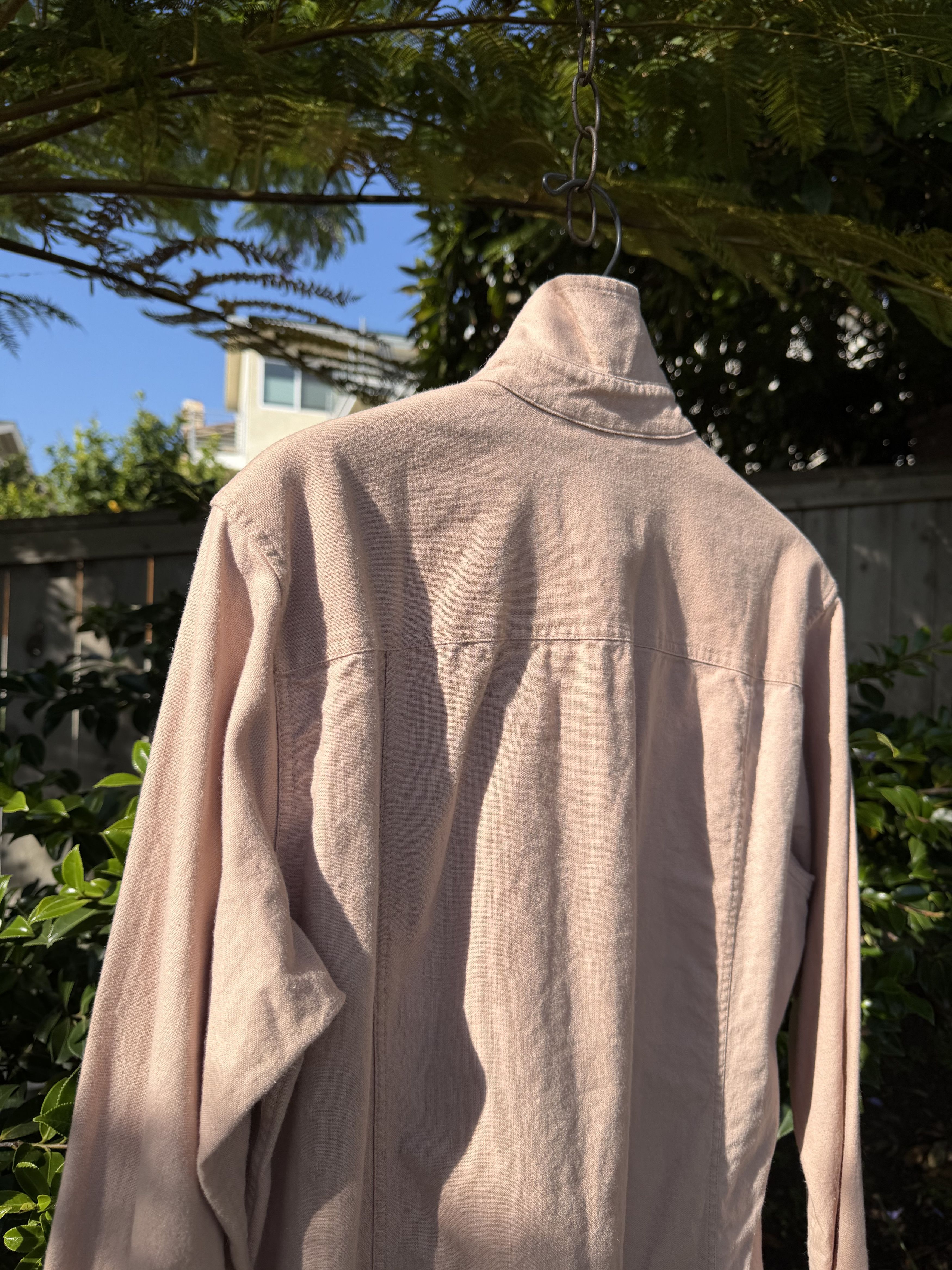 Corridor Corridor Linen Cotton Overshirt Dusty Rose Small Made USA Size US S / EU 44-46 / 1 - 9 Thumbnail