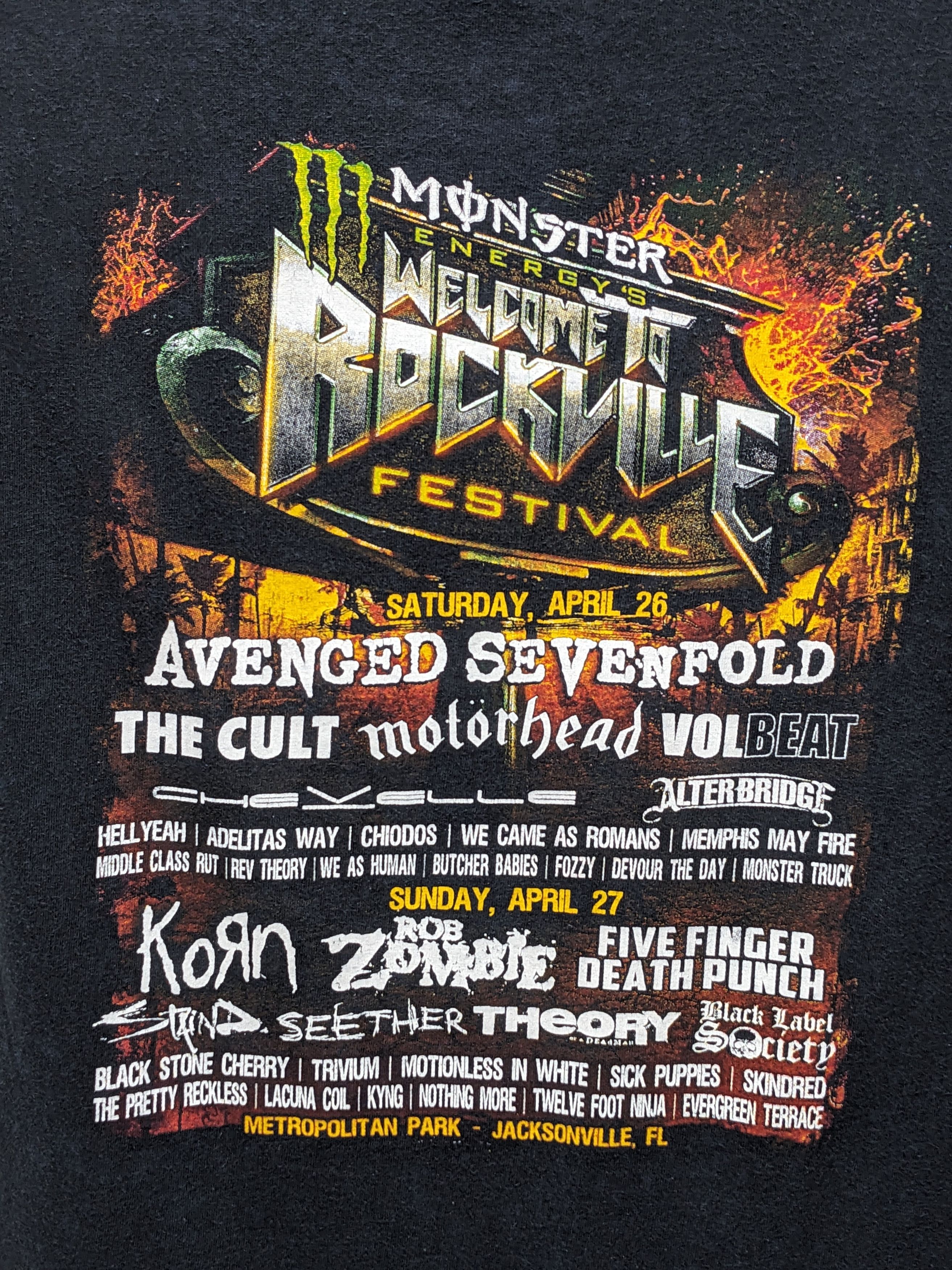 Band Tees VINTAGE KORN ROB ZOMBIE ROCKVILLE FESTIVAL TSHIRT Size US M / EU 48-50 / 2 - 4 Thumbnail