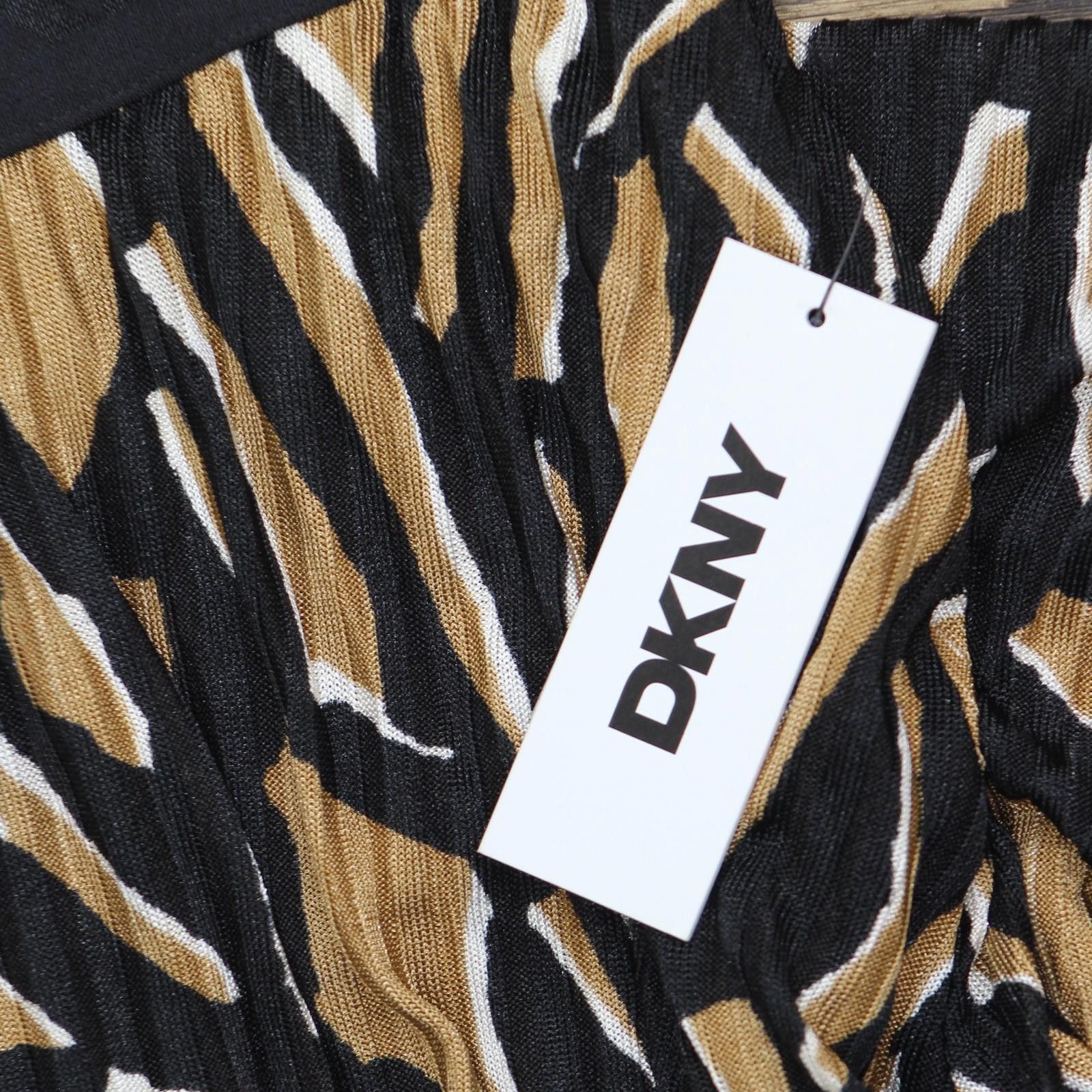 DKNY Nwt Dkny Womens Midi Skirt P43gvoki Abstract Geo Truffle Xl Size 40" / US 18 - 3 Thumbnail