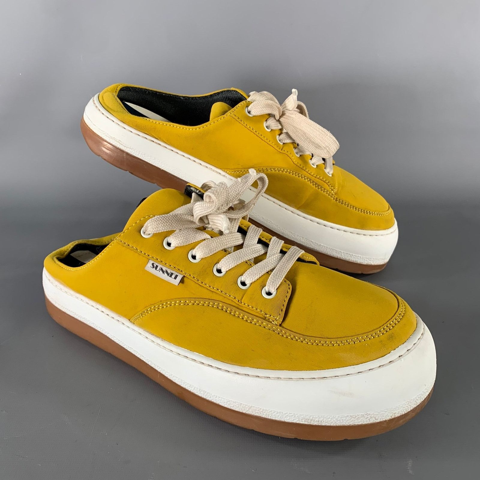 Sunnei SUNNEI Size 11 Yellow White Slip On Sneakers Size US 11 / EU 44 - 2 Thumbnail