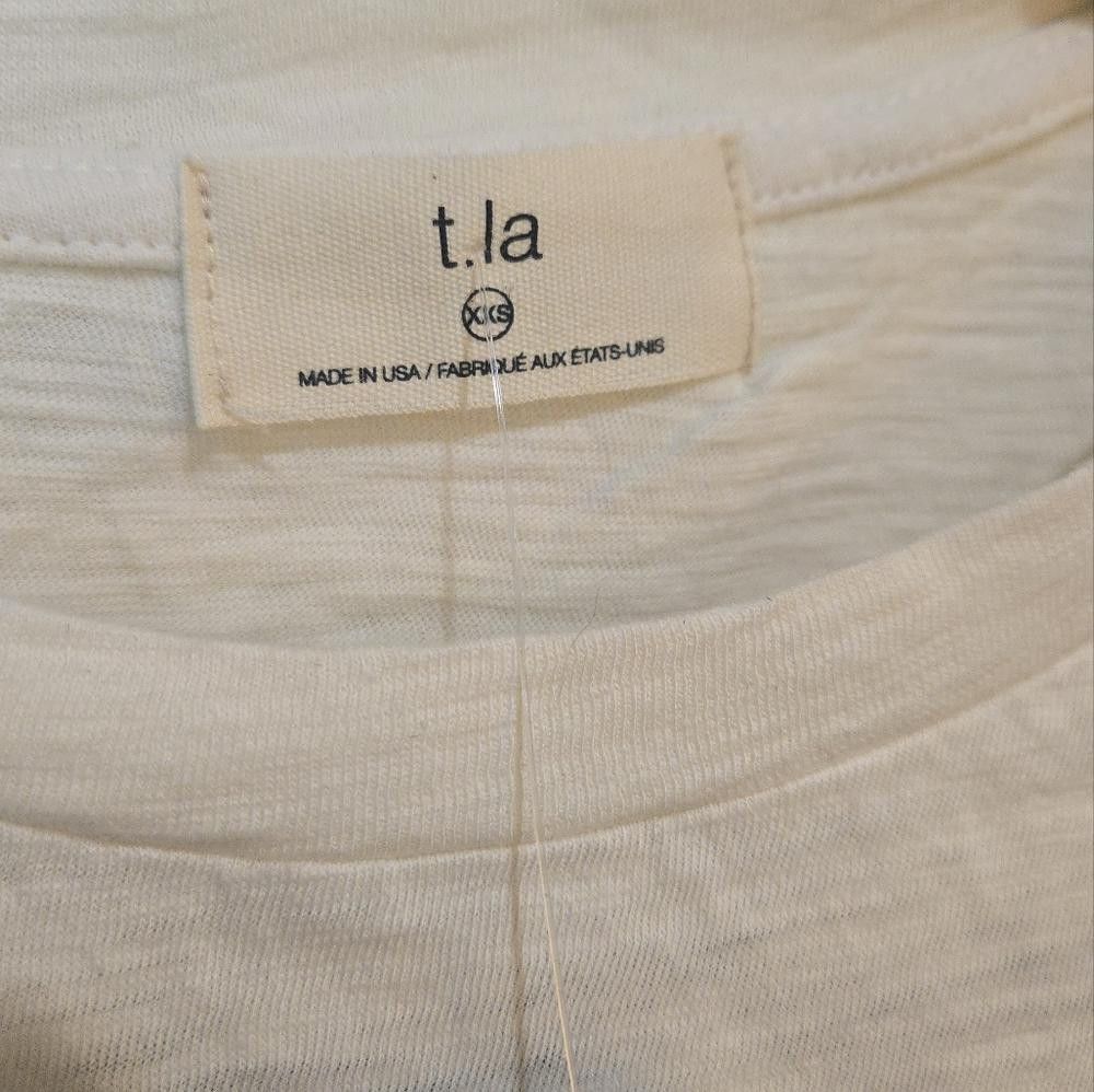 Designer Anthropologie by T.La Dotted Sleeved Top Size XXS / US 00 / IT 34 - 4 Thumbnail