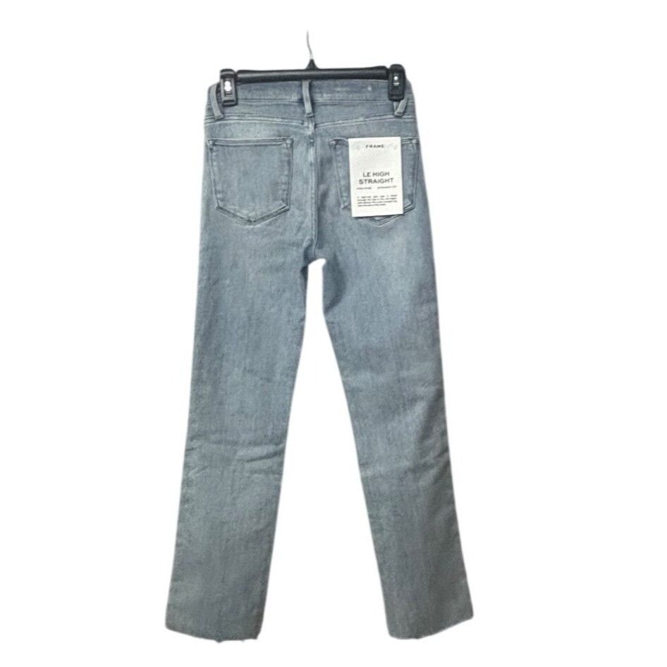 Frame Frame Le High Raw Hem Straight Leg Jeans in Alemany, Sz. 26 Size 26" / US 2 / IT 38 - 5 Thumbnail