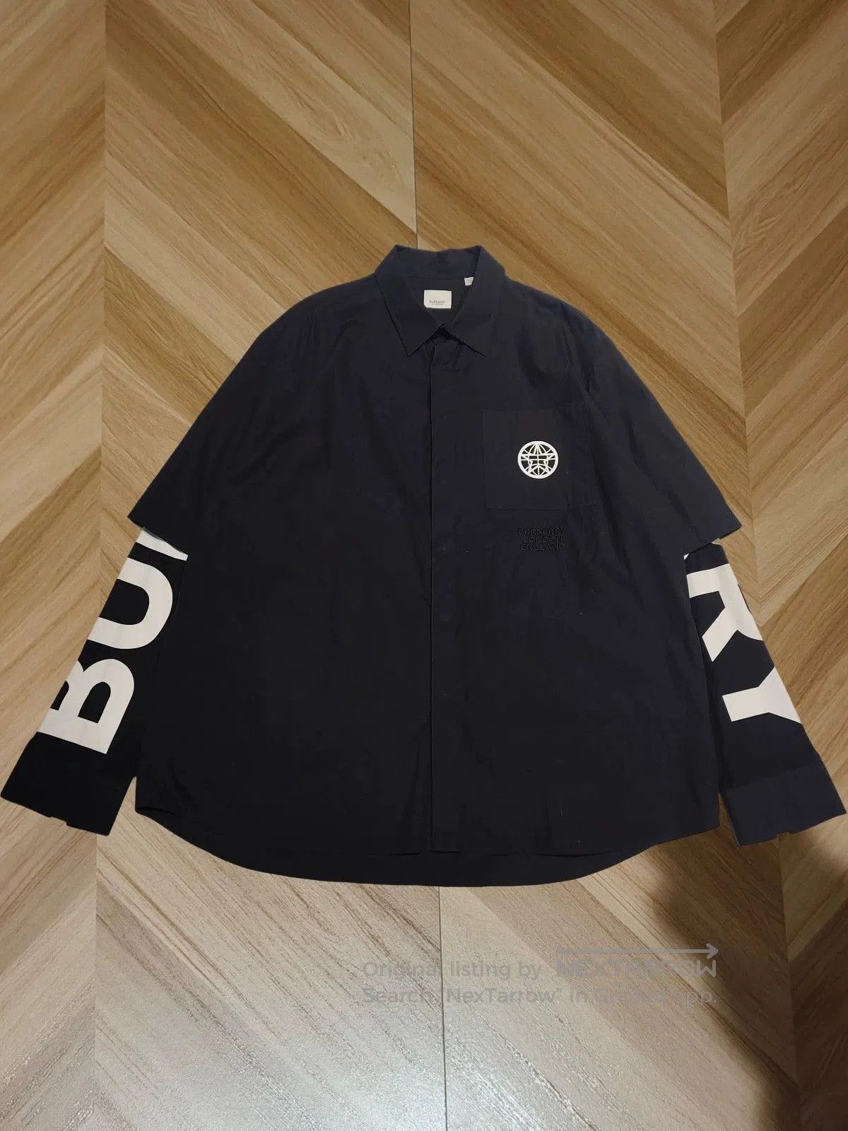Burberry Burberry Long Sleeve Shirt with Logo Design. Size US XXL / EU 58 / 5 - 1 Thumbnail