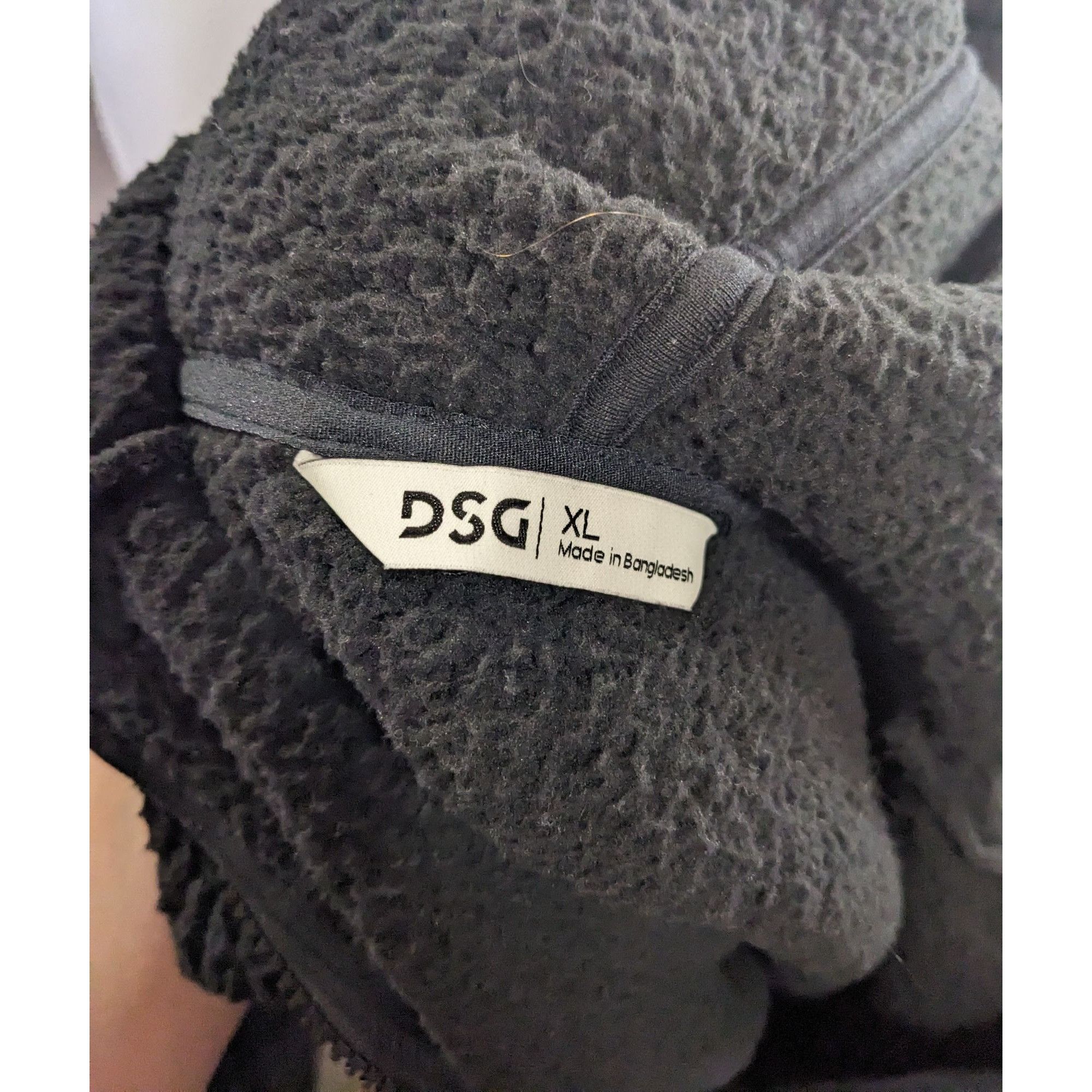 Other DSG Black Sherpa Hoodie Pullover XL With Kangaroo Pocket & H Size XL / US 12-14 / IT 48-50 - 3 Thumbnail