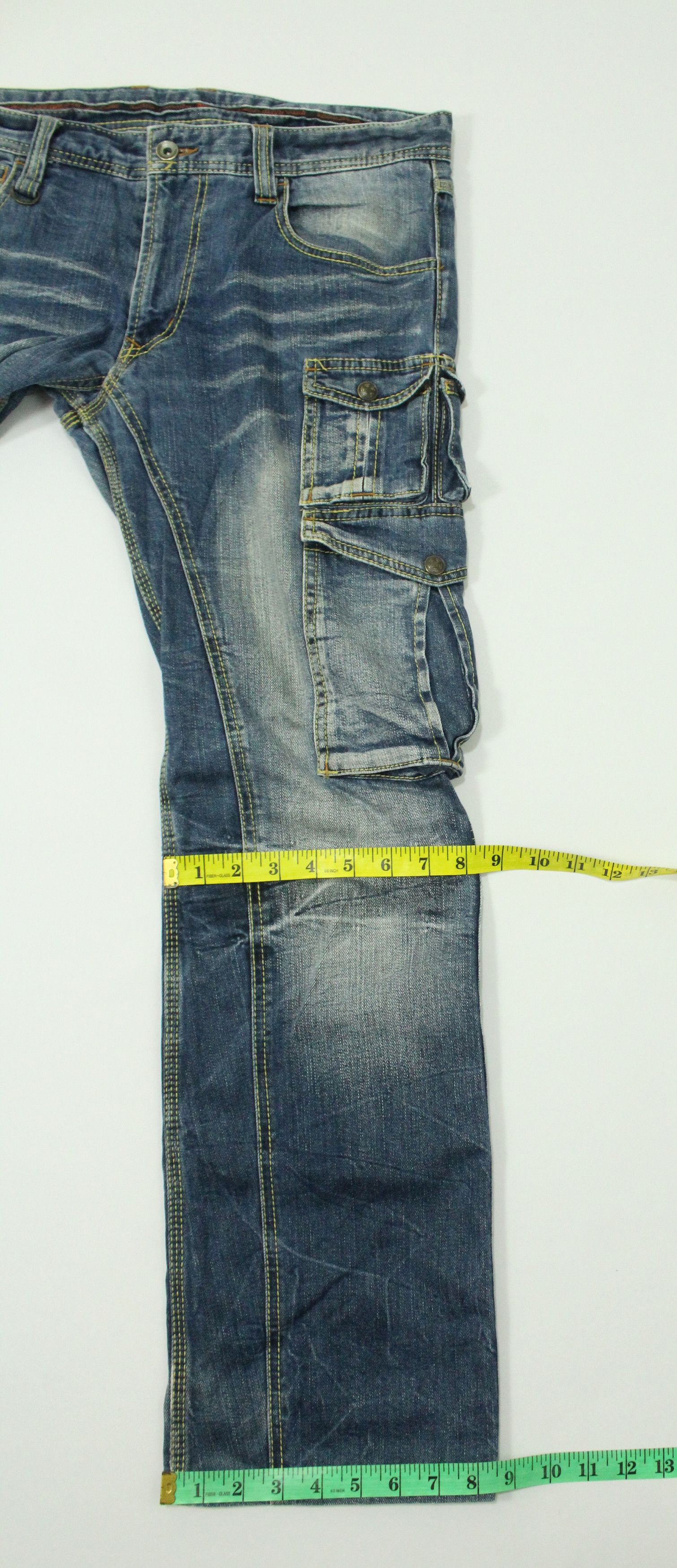 If Six Was Nine SICK 🔥 13 Pockets NICOLE CLUB FOR MEN Denim Stretchy Size US 33 - 25 Thumbnail