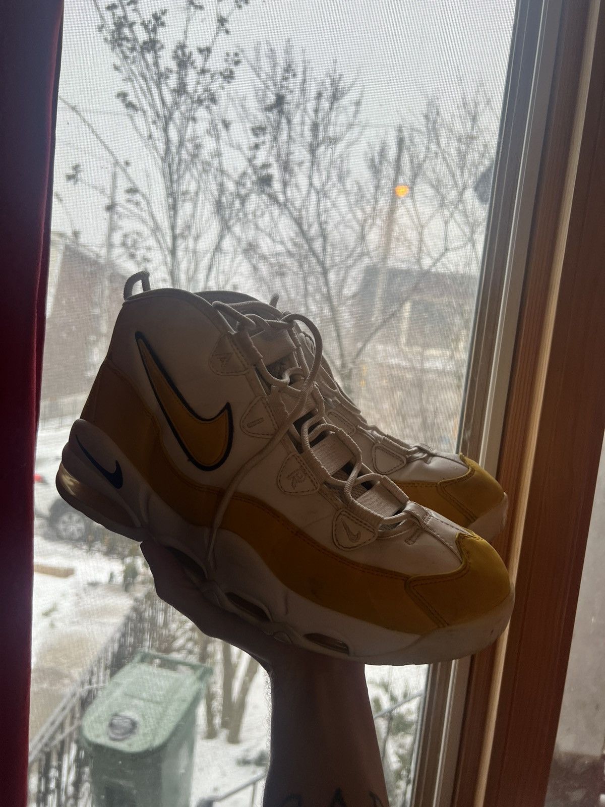 Nike Nike Air Max Uptempo 95 Yellow Size US 10.5 / EU 43-44 - 3 Thumbnail