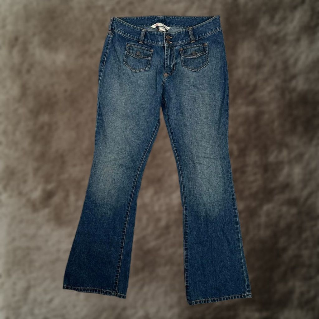 Abercrombie & Fitch VINTAGE Abercrombie & Fitch Bootcut Jeans Womens 10 Blue Medium Wash Denim Y2K Size 32" / US 10 / IT 46 - 1 Thumbnail