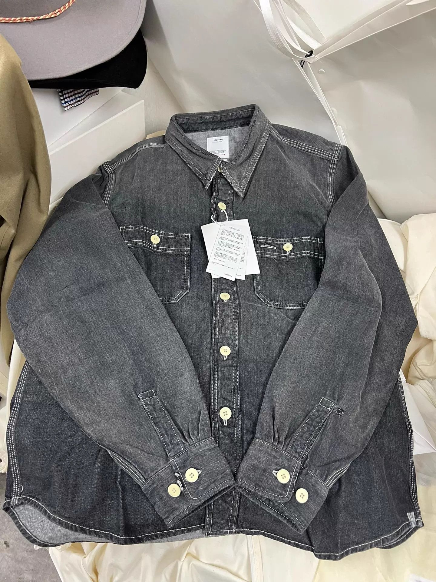 Visvim VISVIM 26SS LARRIKAN CRASH SHIRT BLACK Size US S / EU 44-46 / 1 - 1 Thumbnail