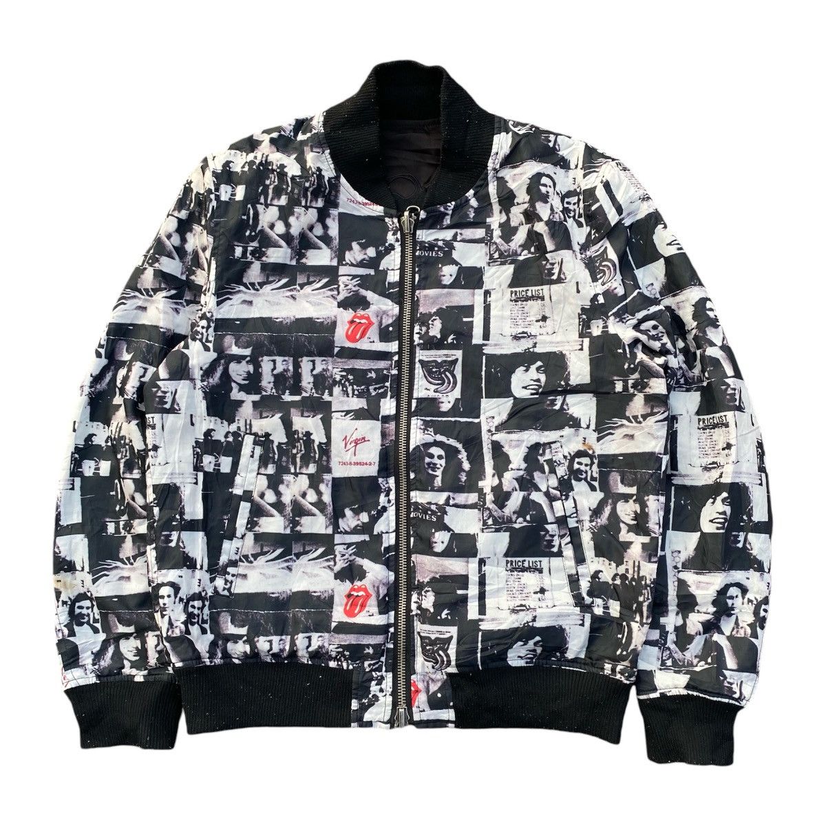 JACKROSE × Japanese Brand × The Rolling Stones Jack Rose x The Rolling Stones Reversible Bomber Jacket Size US M / EU 48-50 / 2 - 11 Thumbnail