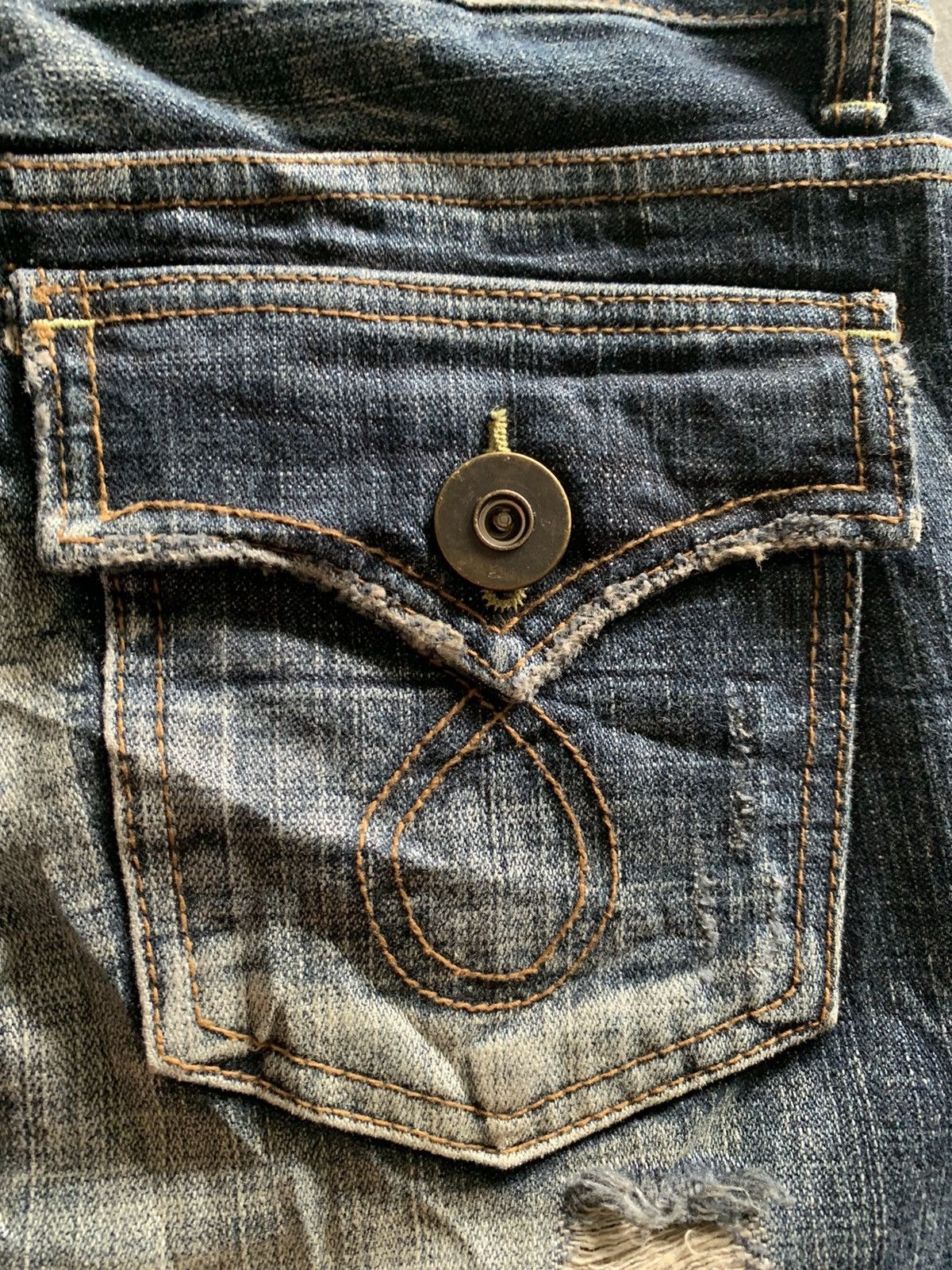 If Six Was Nine × Japanese Brand flare distressed punk grunge style inspired japanese denim Size 32" / US 10 / IT 46 - 19 Thumbnail