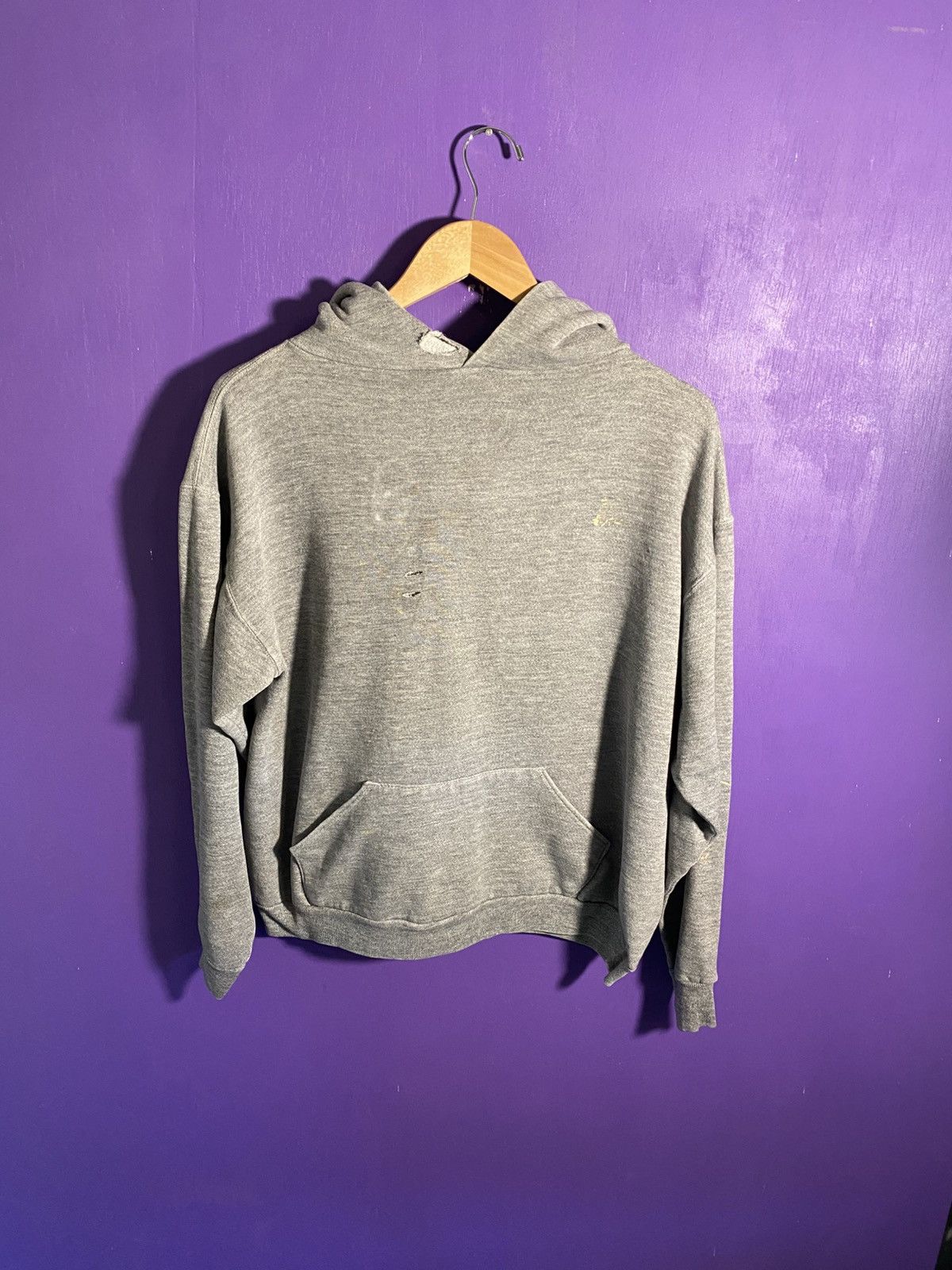 Russell Athletic Vintage 70s Russell athletic distressed grey hoodie Size US M / EU 48-50 / 2 - 1 Thumbnail
