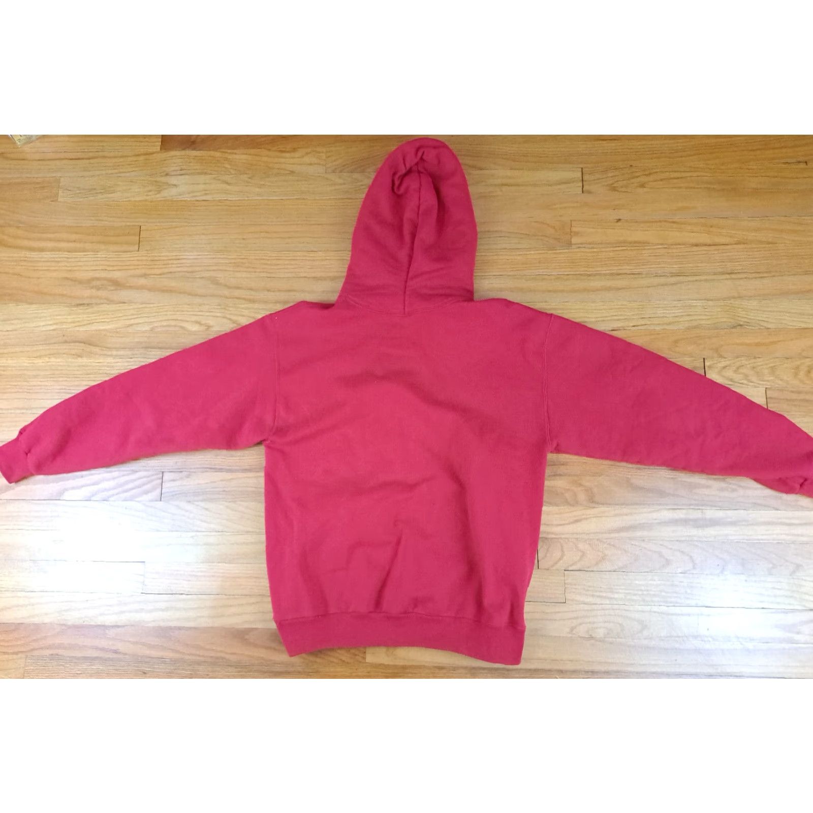 Jerzees VINTAGE Polska in Detroit Pullover Hoodie Sweatshirt L Red Jerzees Super Sweats Unisex Adults Mens Womens Size US L / EU 52-54 / 3 - 4 Thumbnail