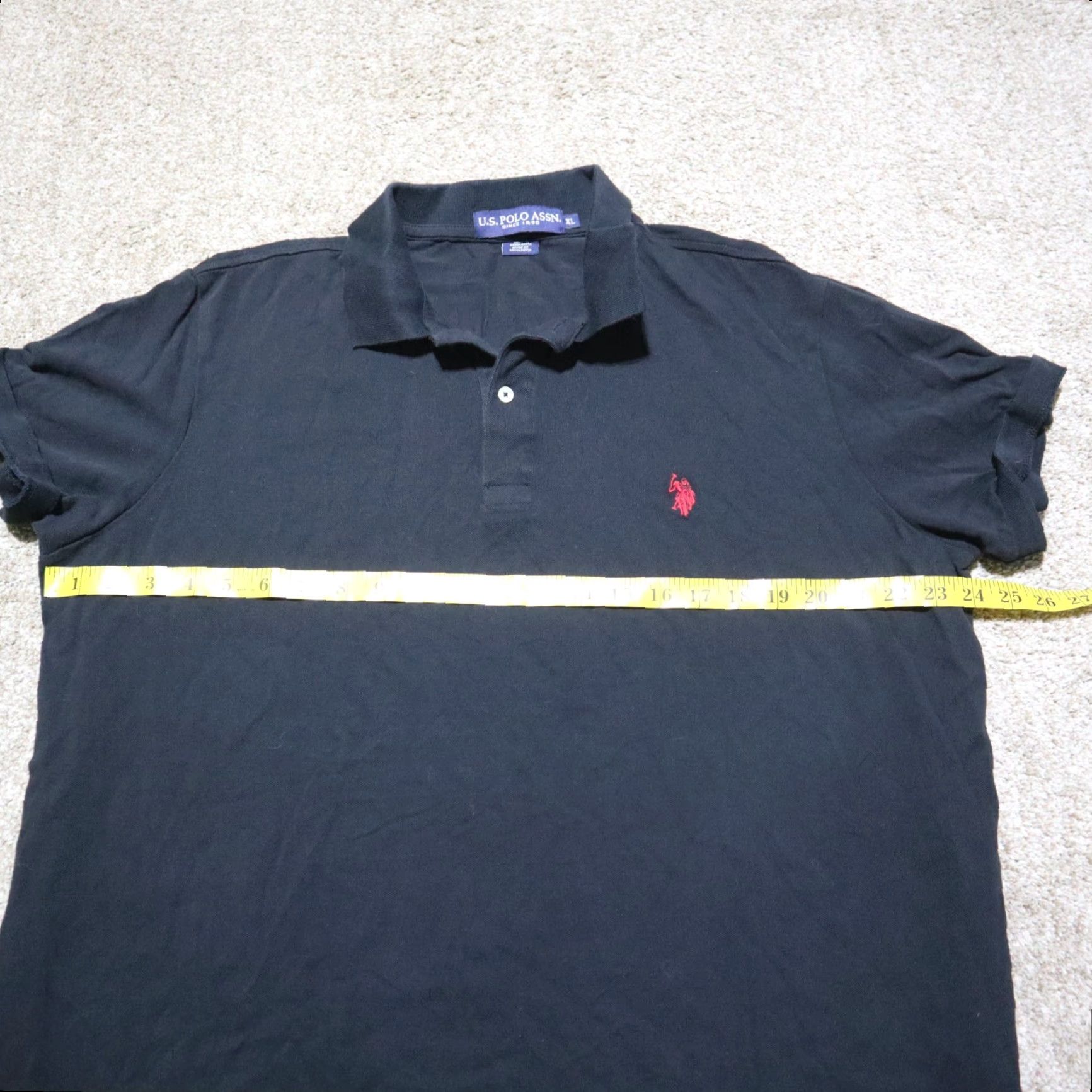 Vintage US Polo Assn Polo Shirt Short Sleeve Adult Mens XL Black Shirt Size US XL / EU 56 / 4 - 4 Thumbnail