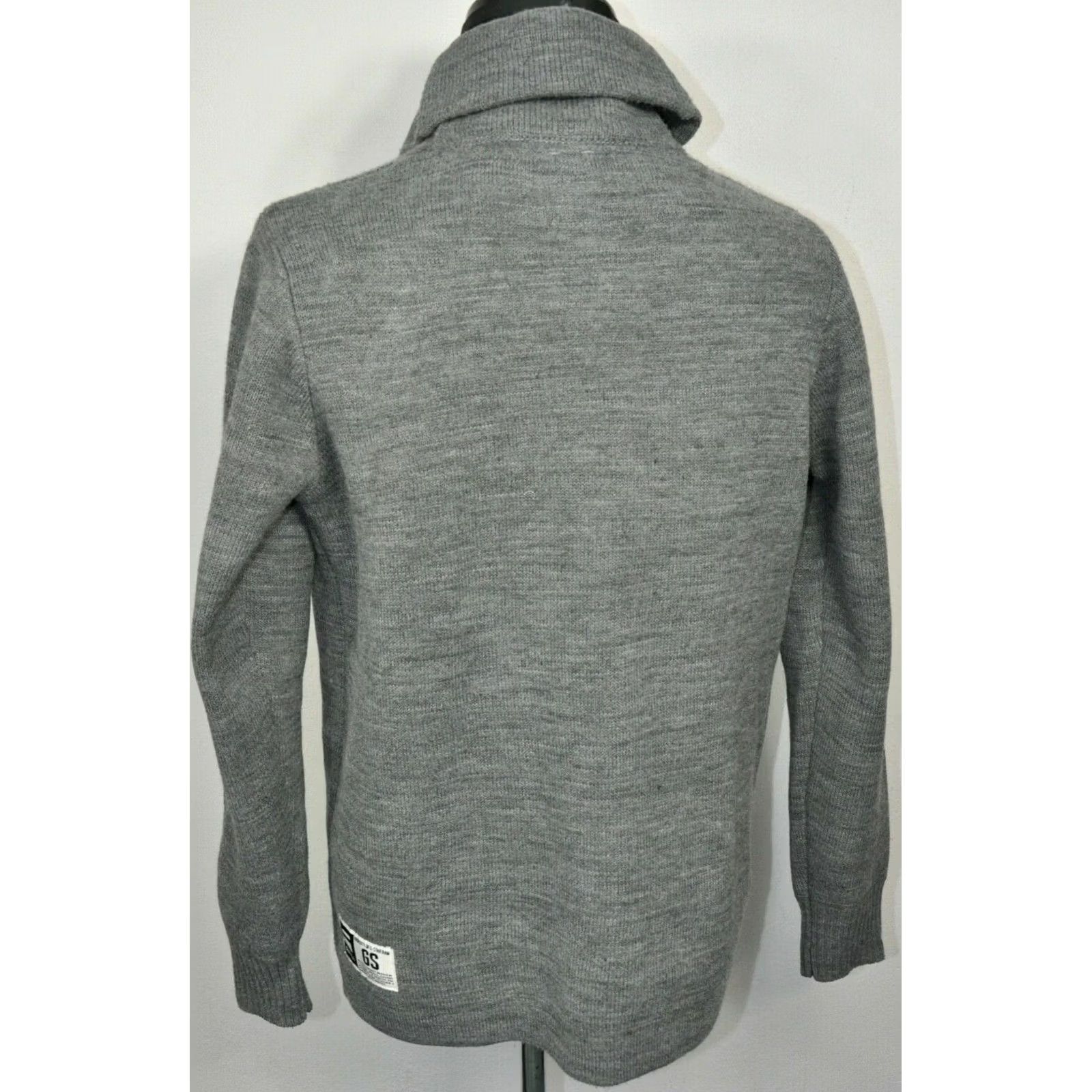 G-Star G-Star Raw Cardigan Knit XL Men Gray Ewing Knit L/S V-Neck Button Sweater Regular Size XS? Size US XL / EU 56 / 4 - 2 Thumbnail