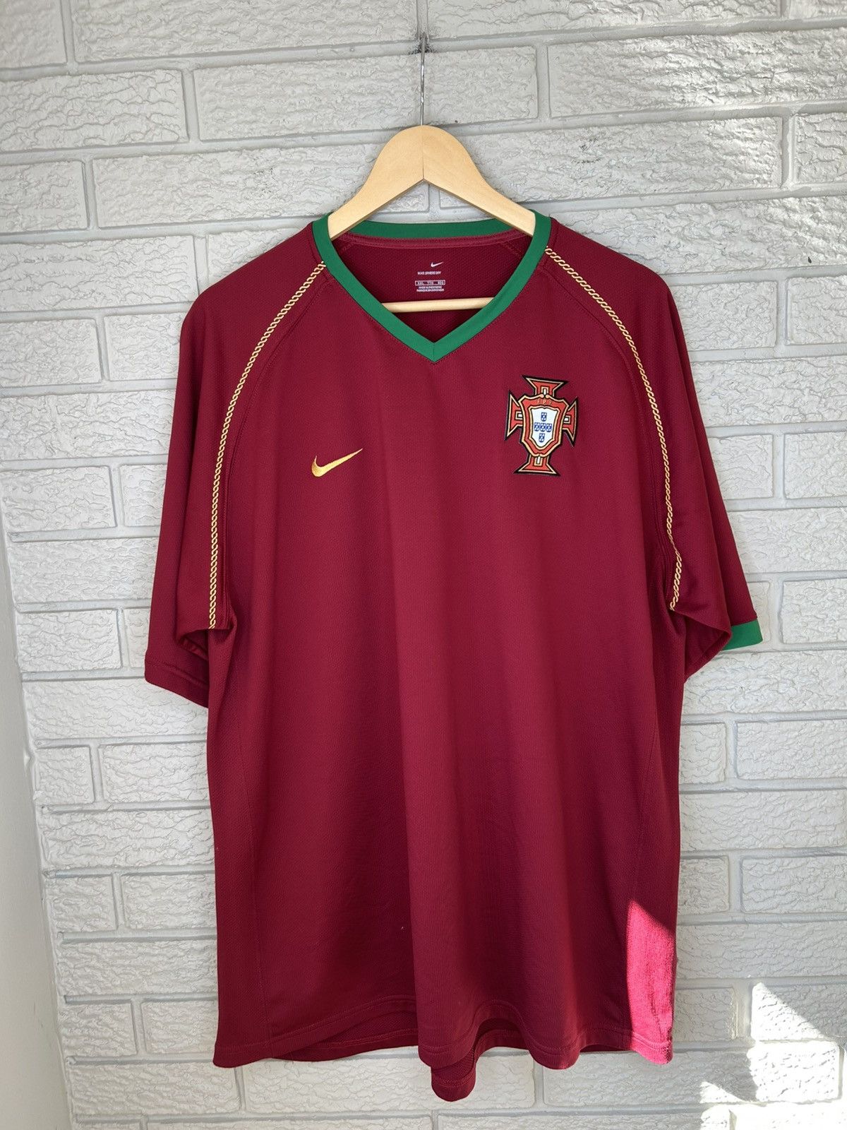 Nike Vintage Nike Portugal 2006 Home Jersey Size US XXL / EU 58 / 5 - 1 Thumbnail
