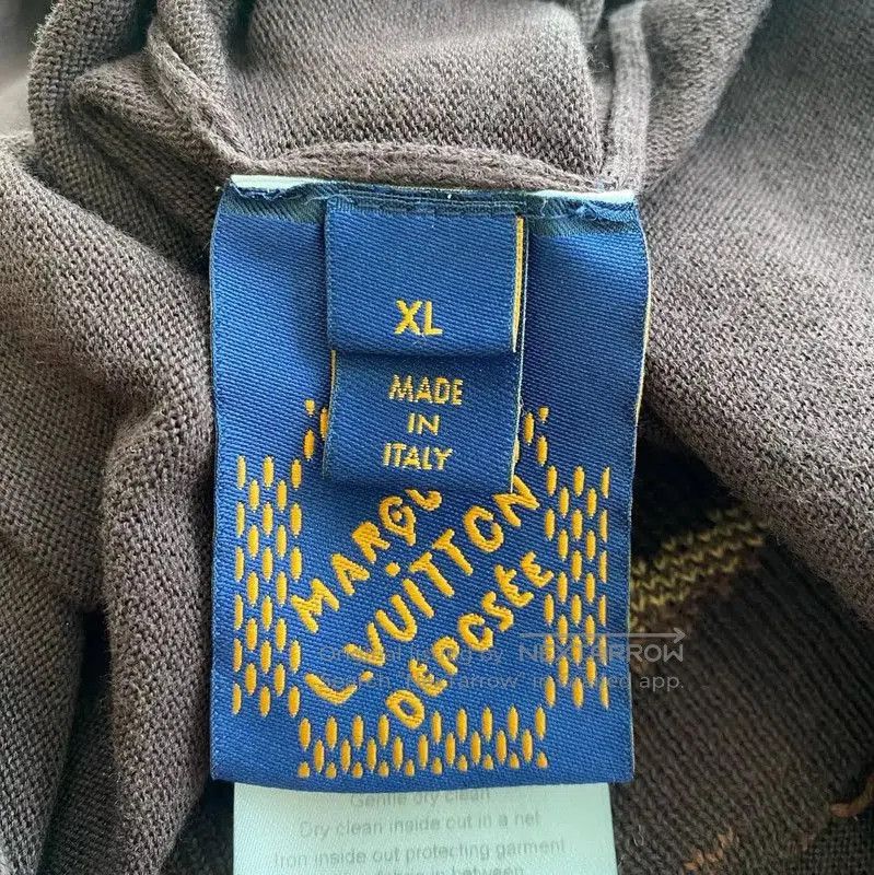 Louis Vuitton Louis Vuitton Brown Cotton Men's T. Size US XL / EU 56 / 4 - 4 Thumbnail