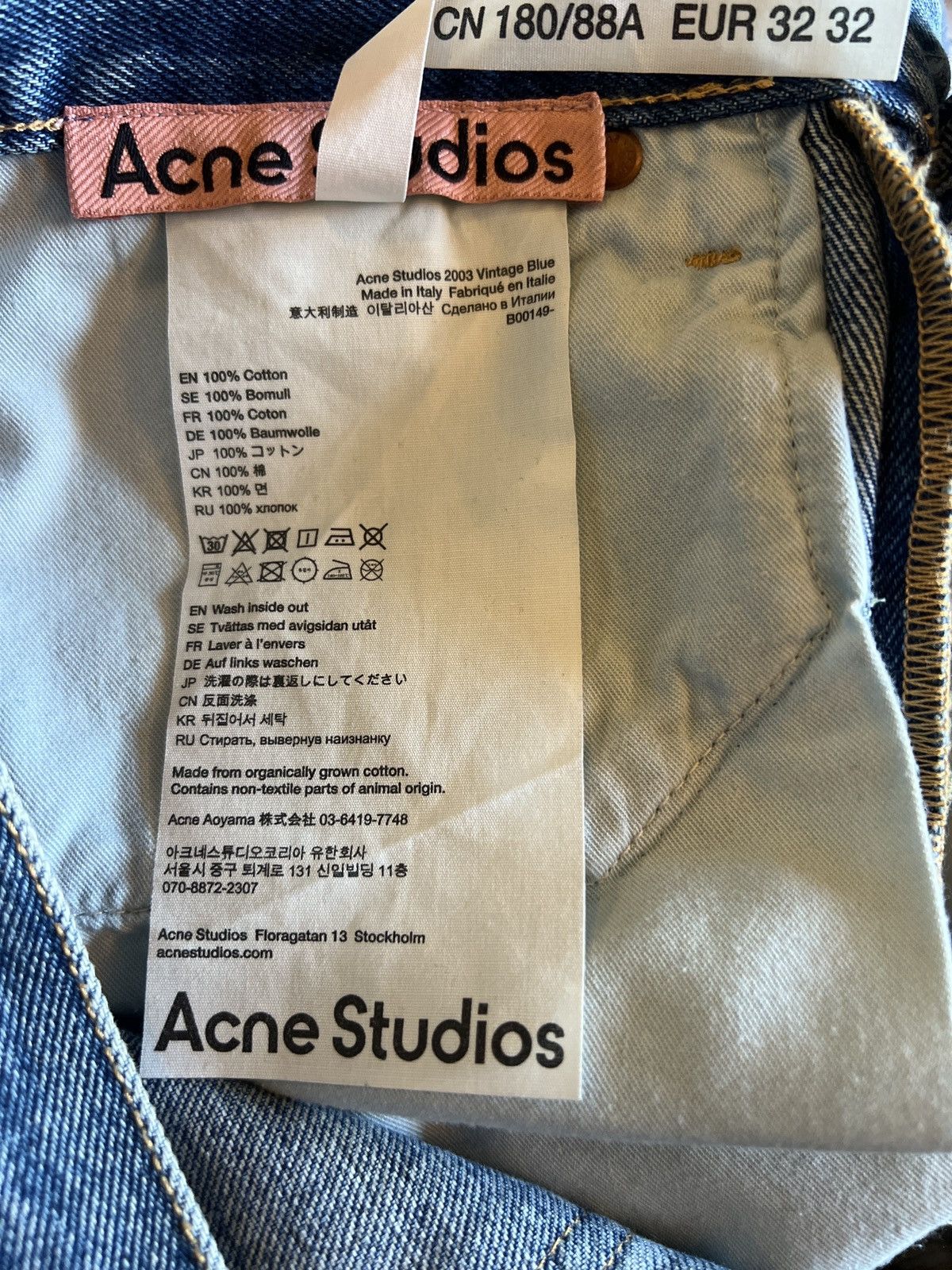 Acne Studios Acne Studios 2003 Vintage Blue Jeans Denim Size US 32 / EU 48 - 5 Thumbnail