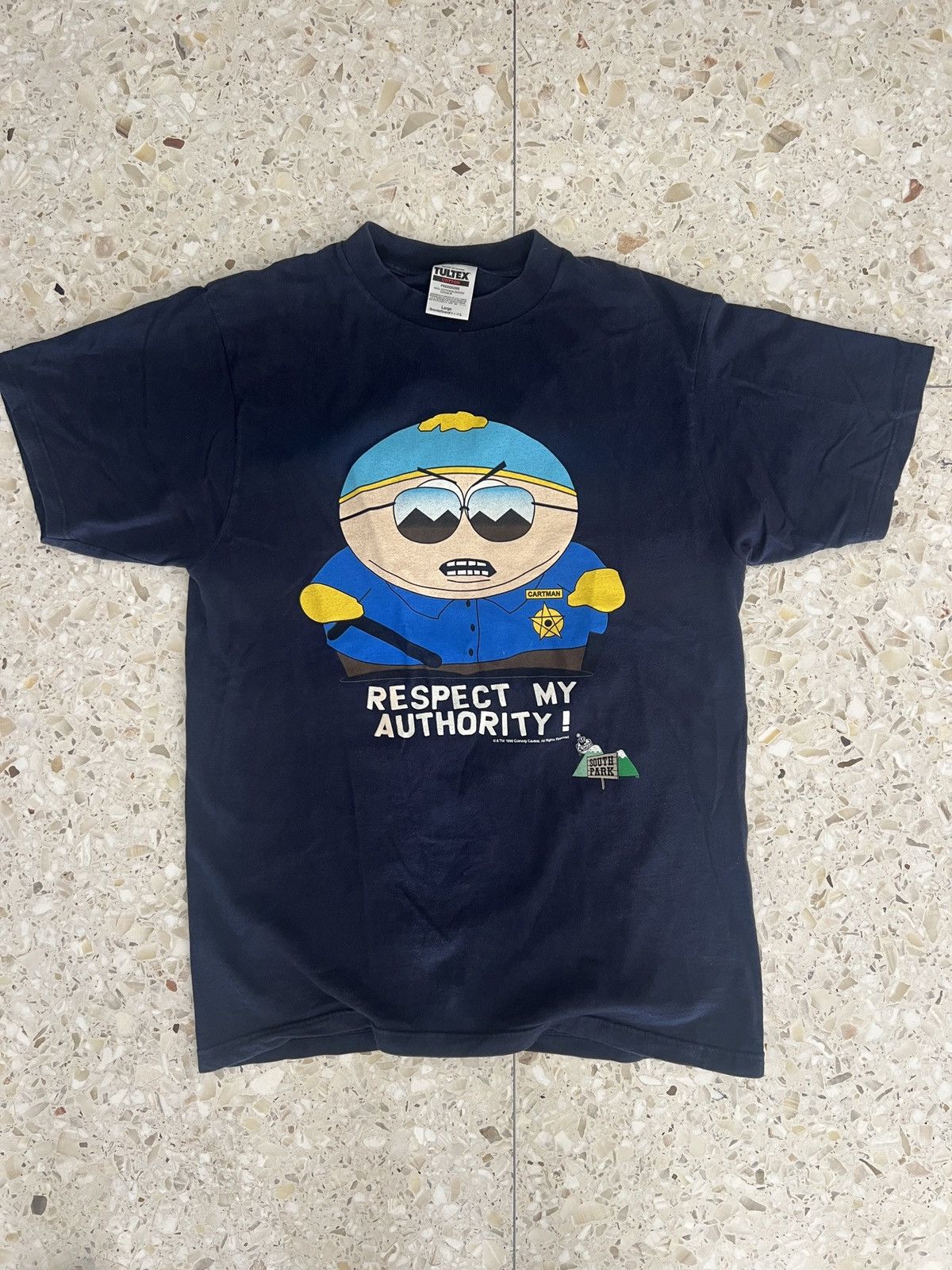 Tultex South Park Cartman Respect My Authority Comedy Cartoon 90s Size US L / EU 52-54 / 3 - 1 Thumbnail