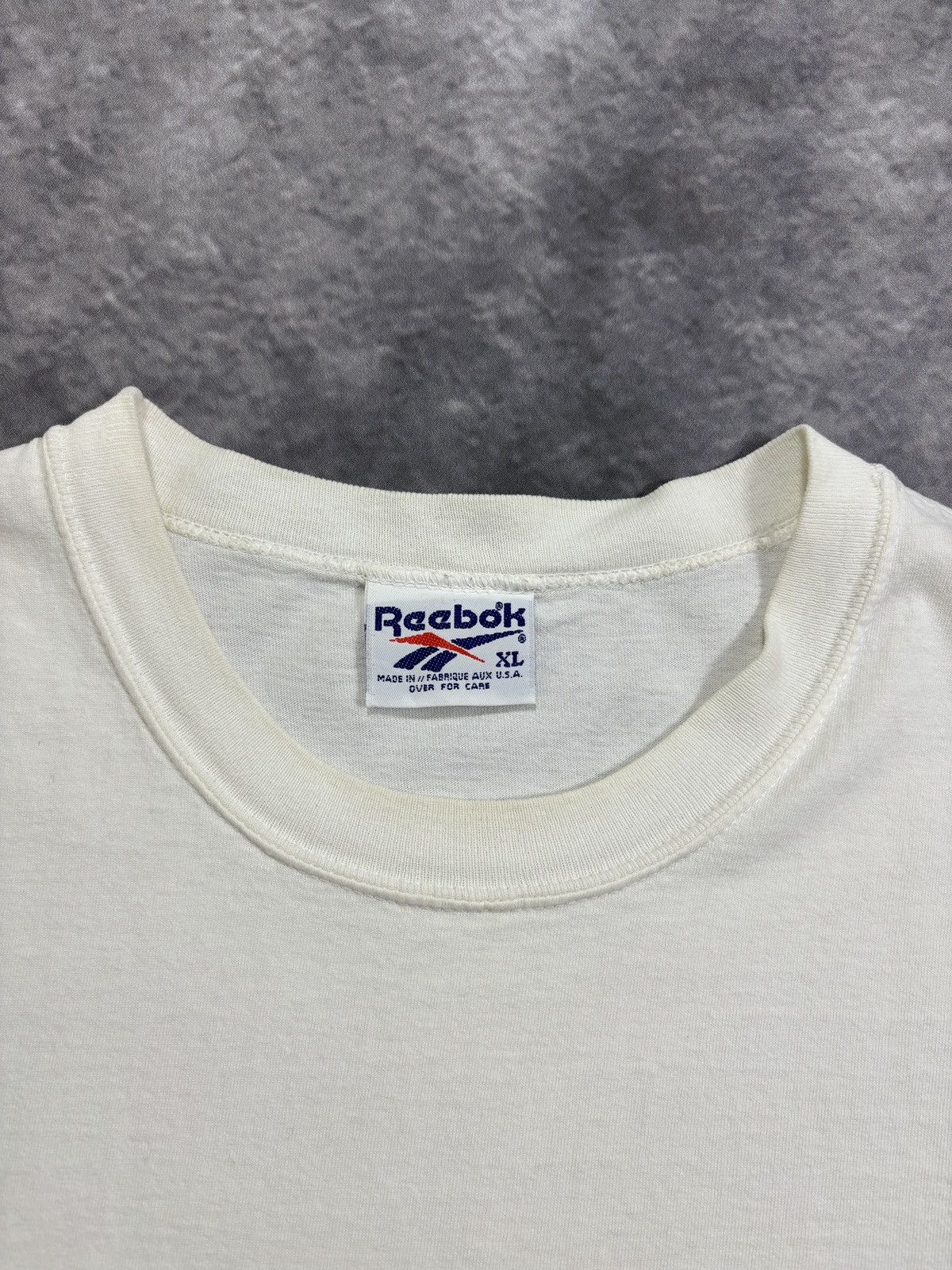 Reebok 1990s Vintage Reebok Sleeveless Shirt Blank Tank Top 90s Tee Size US XL / EU 56 / 4 - 4 Thumbnail