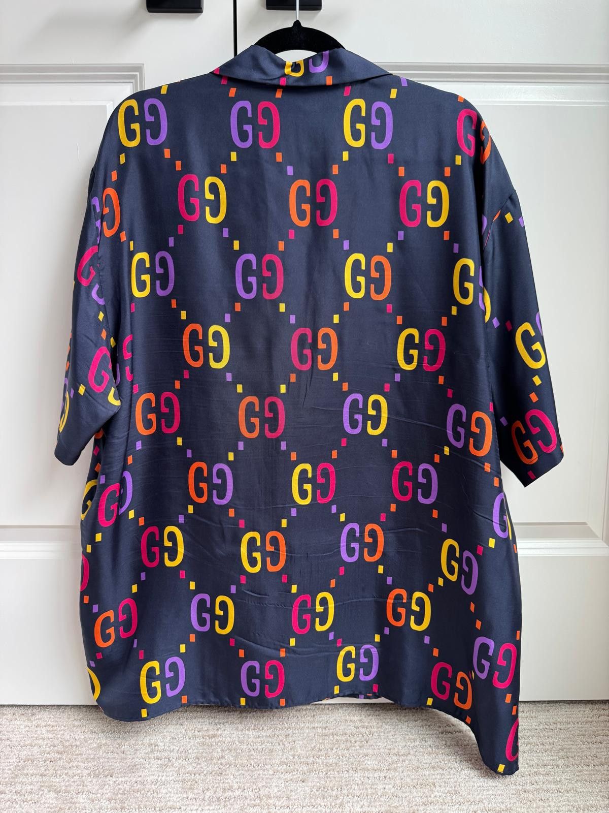 Gucci GUCCI SILK GG JUMBO SHIRT Size US L / EU 52-54 / 3 - 3 Thumbnail