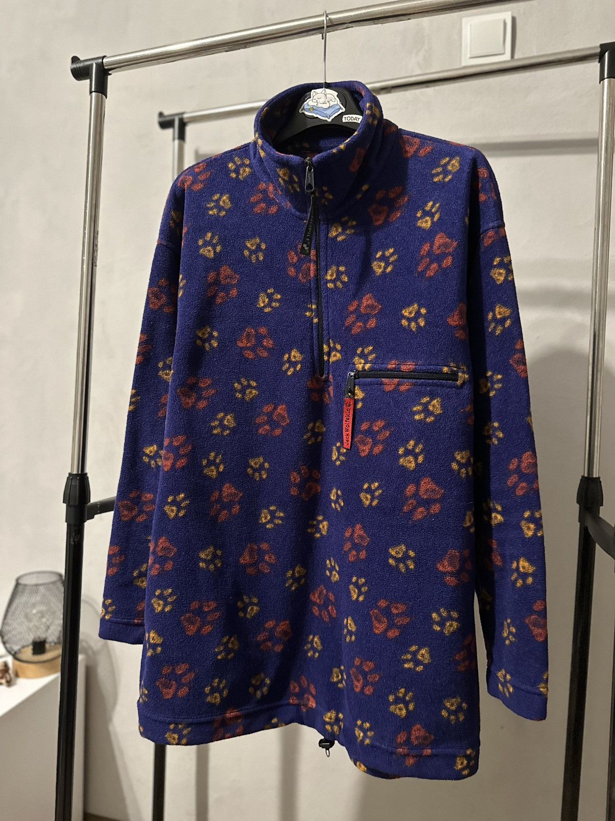 Jack Wolfskin Vintage Y2K Jack Wolfskin Monogram Fleece Size US M / EU 48-50 / 2 - 2 Thumbnail