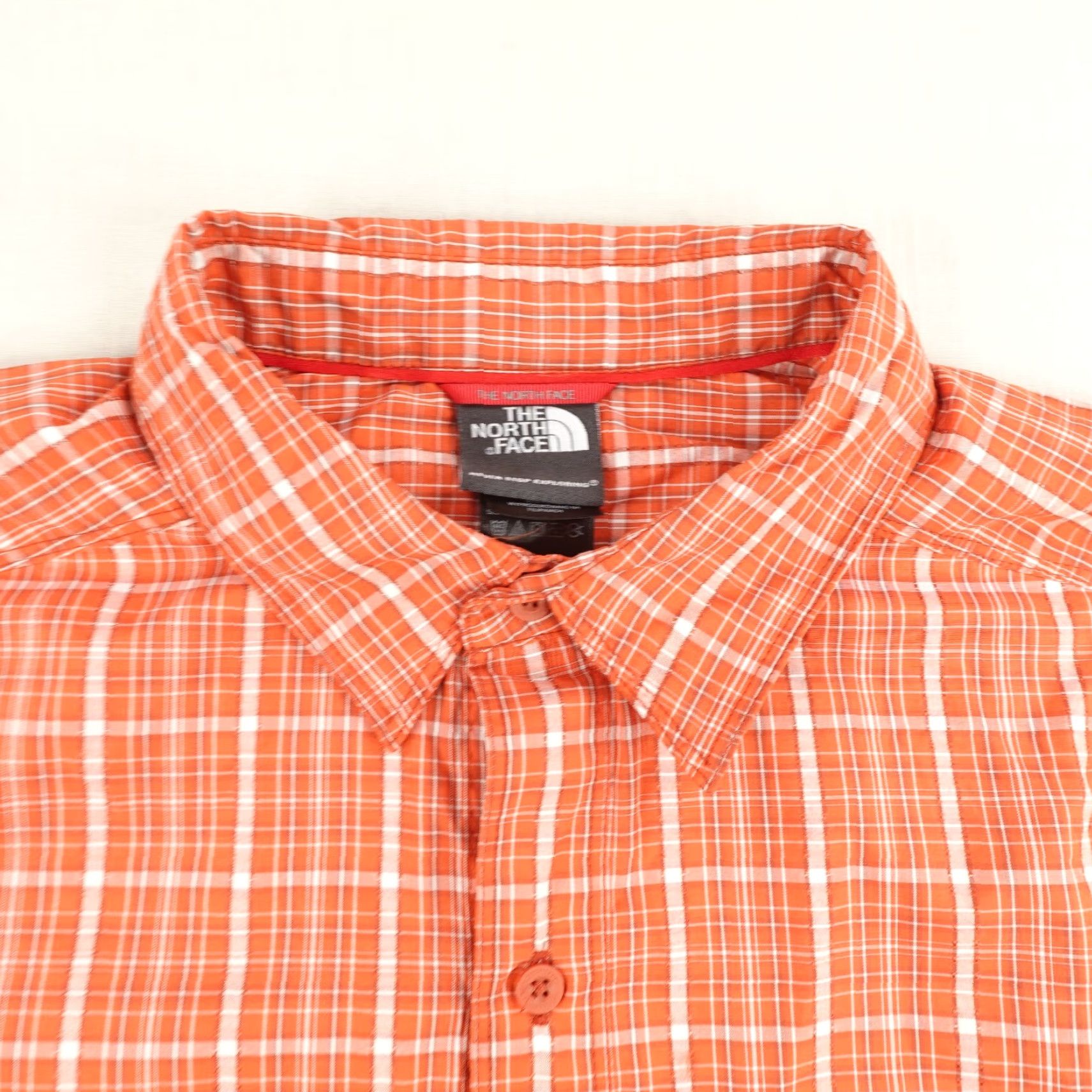 The North Face The North Face Shirt Mens Medium Orange Plaid Button Up Performance Hiking Trail Size US M / EU 48-50 / 2 - 2 Thumbnail