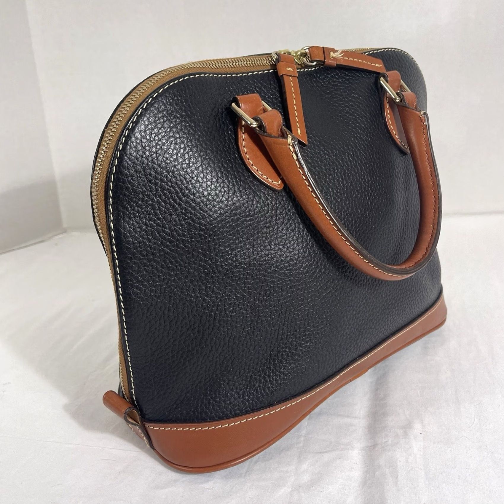 Dooney & Bourke Dooney & Bourke Pebble Leather Zip Satchel Black Bag Medium Women Sport Pettie? Size M / US 6-8 / IT 42-44 - 5 Thumbnail