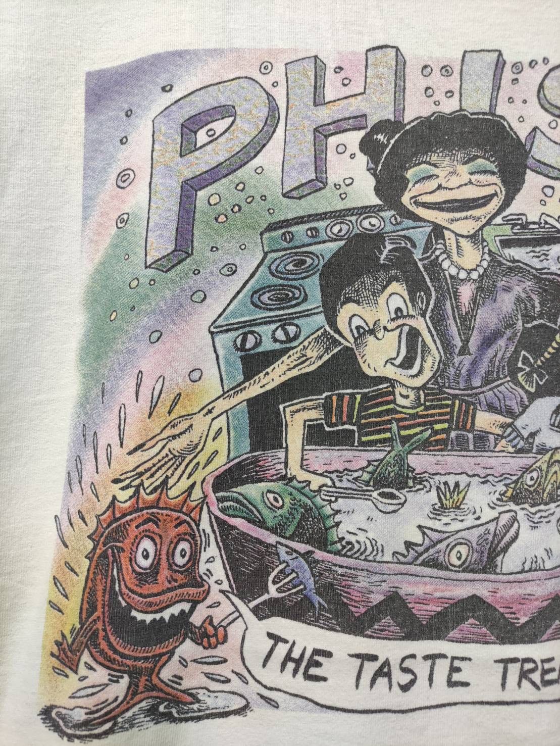Band Tees Vtg 90's Phish " The Taste Treat Kids Love! " Pollock Art Size US XL / EU 56 / 4 - 4 Thumbnail
