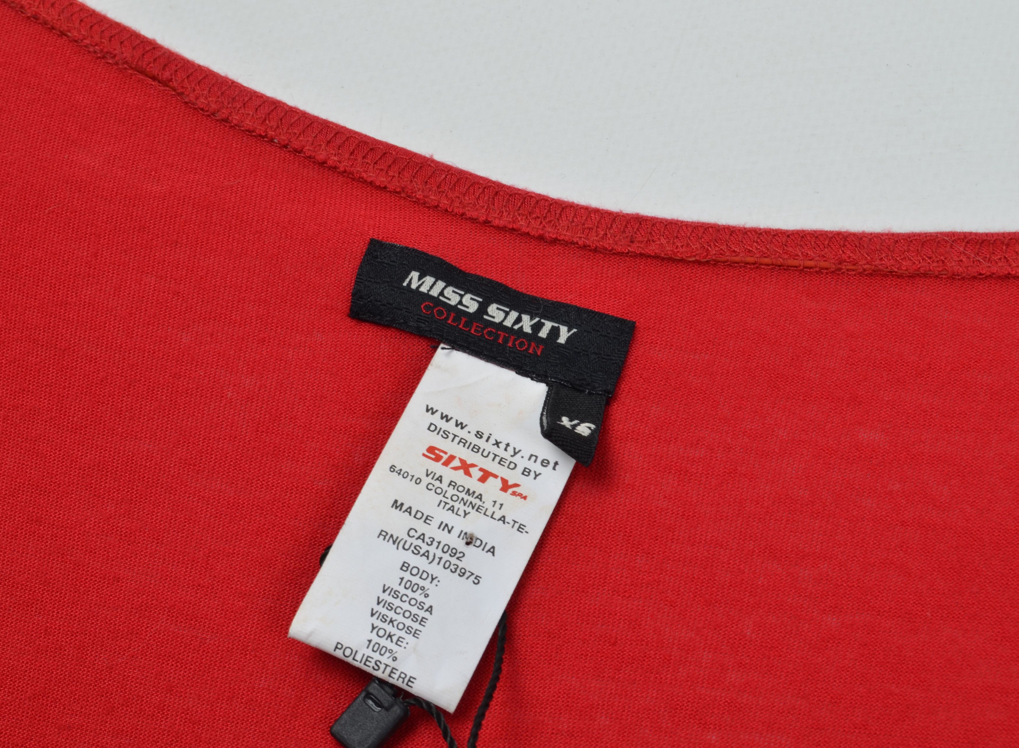Miss Sixty × Vintage Miss Sixty Y2K Deep V-Neck Batwing Sleeves Mini Dress Size XS / US 0-2 / IT 36-38 - 8 Thumbnail