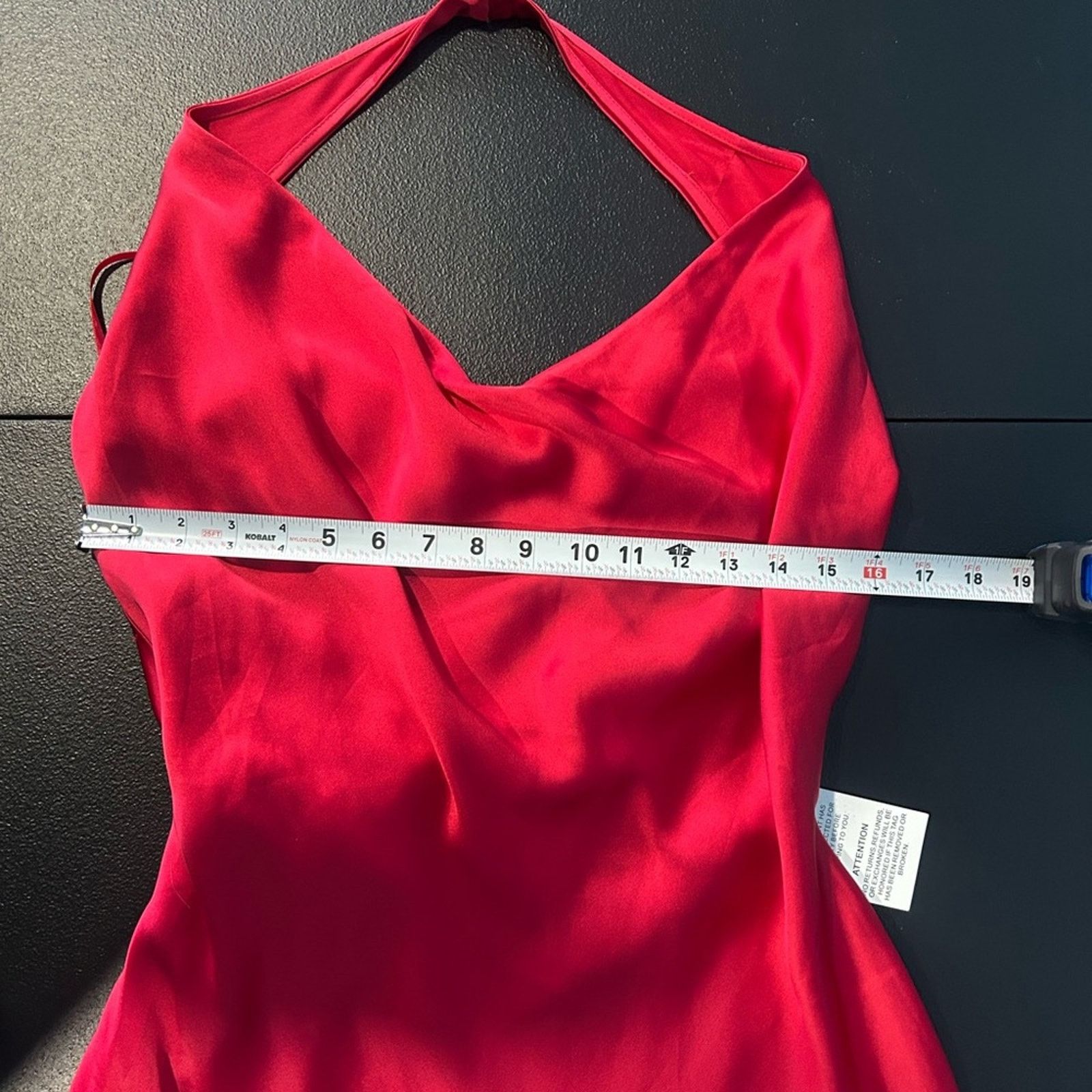 Other Mac Duggal 55300 Red Open Back Halter Neck Short Dress NWT 8 Size M / US 6-8 / IT 42-44 - 5 Thumbnail