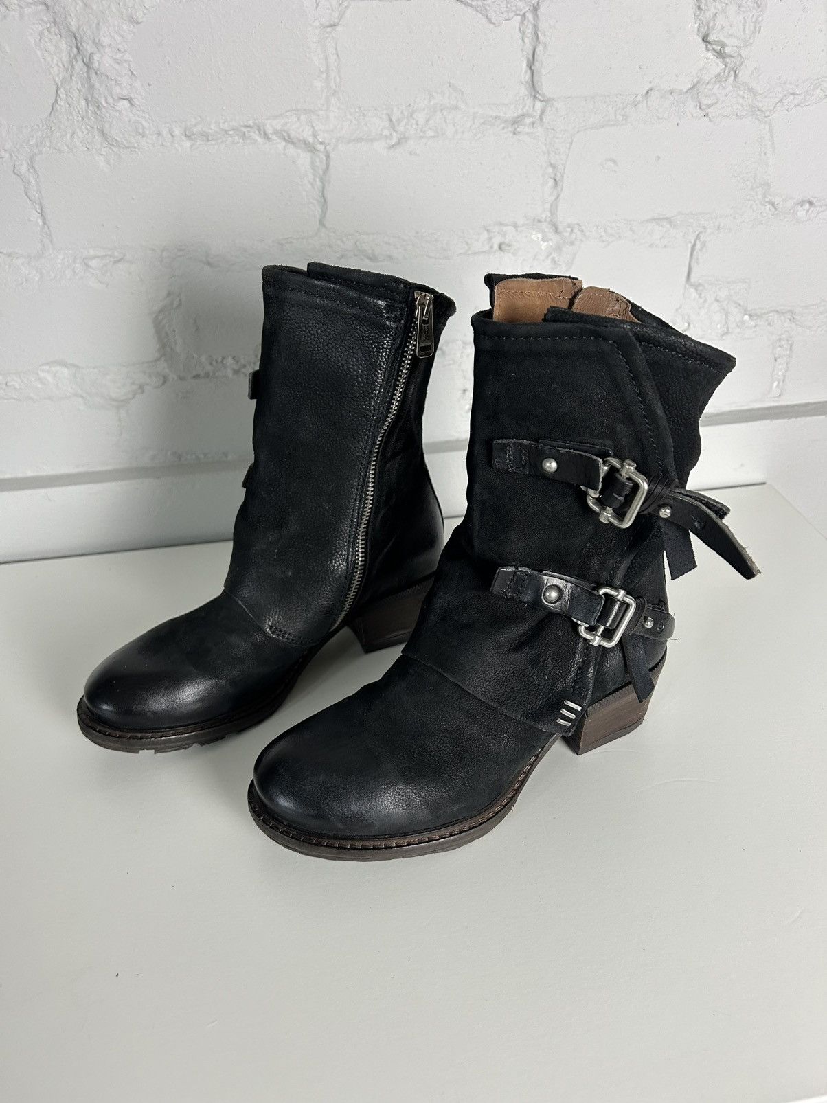 Japanese Brand So sick leather AS 98 biker boots Size US 6.5 / IT 36.5 - 2 Thumbnail
