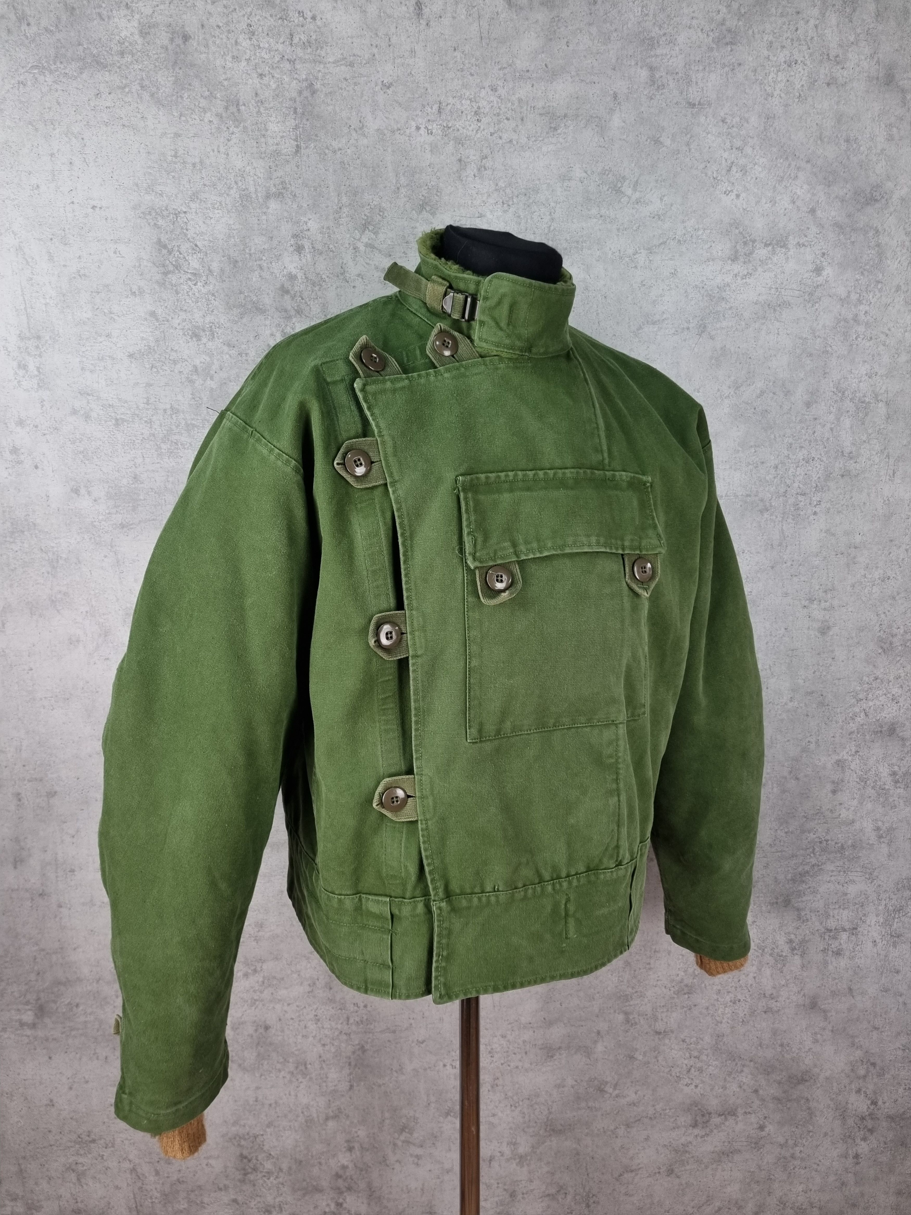 Vintage Rare 60s Authentic Swedish Army Motorcycle Jacket Size US L / EU 52-54 / 3 - 8 Thumbnail