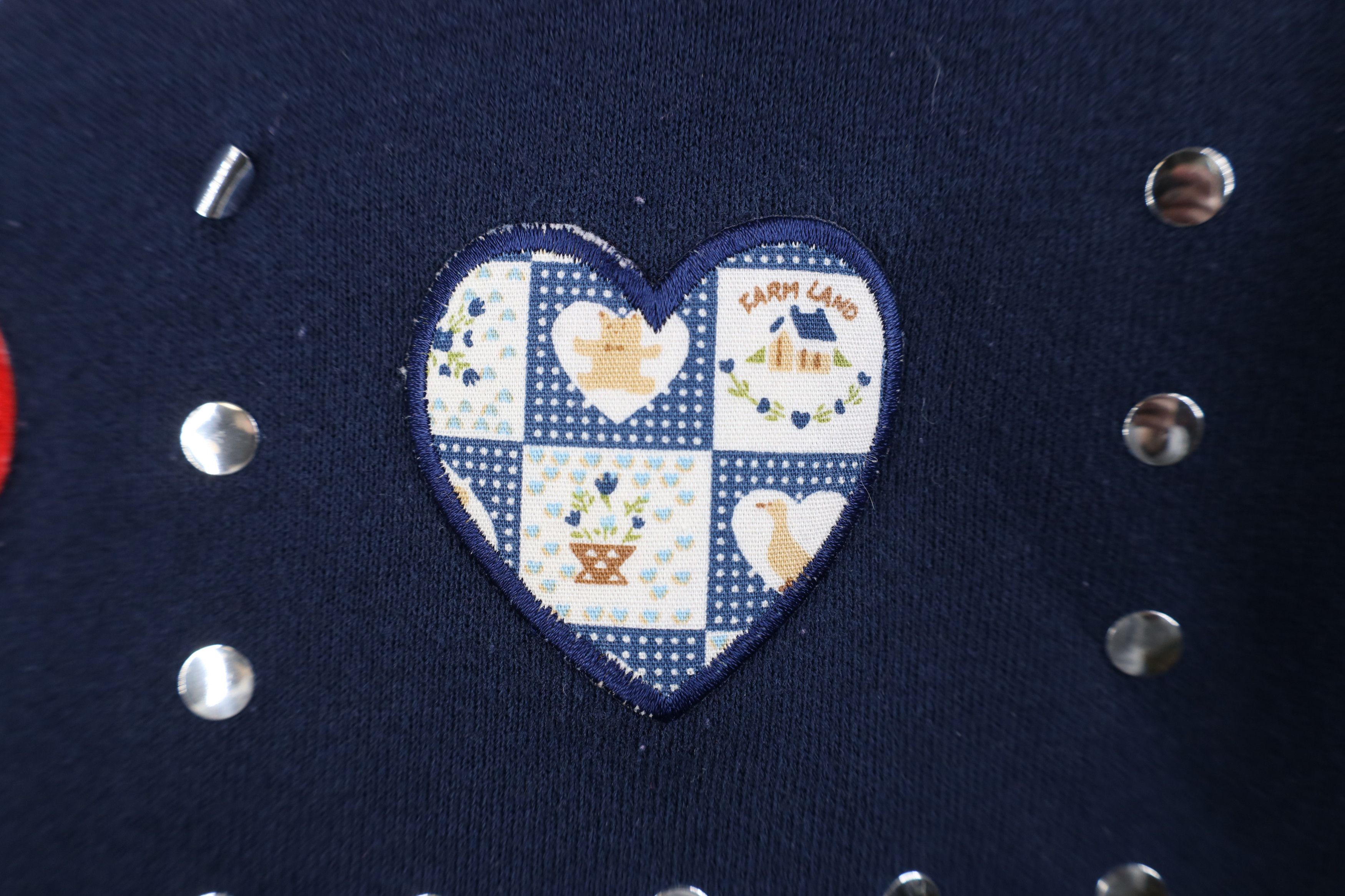 Vintage Vintage 90s Streetwear Heart Country Collared Sweatshirt USA Size M / US 6-8 / IT 42-44 - 5 Thumbnail
