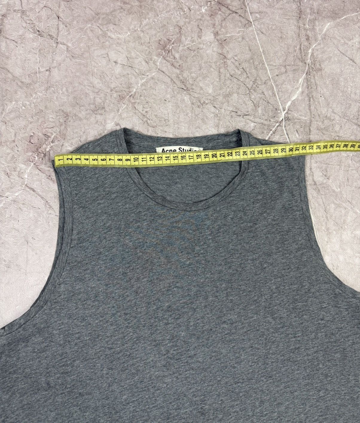 Acne Studios Acne Studios Men's "Bye C Base" Tank Top — Heather Grey Size US M / EU 48-50 / 2 - 6 Thumbnail