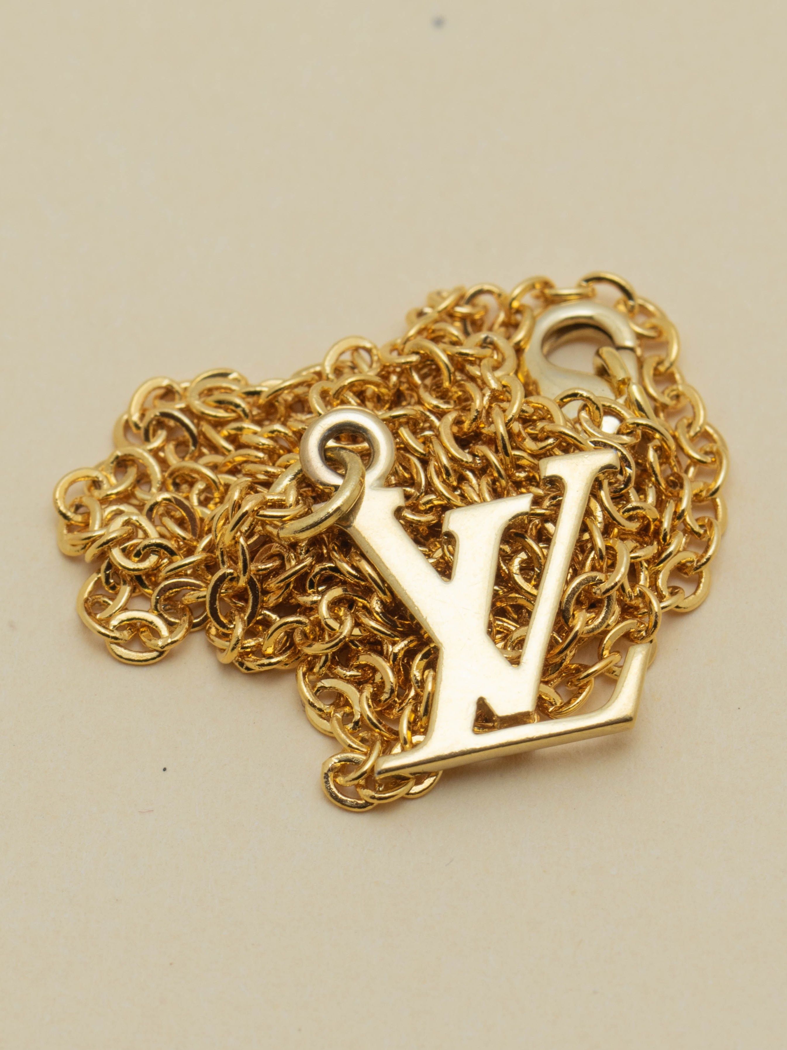 Louis Vuitton LV Pendant & Gold-plated Chain Size ONE SIZE - 3 Thumbnail
