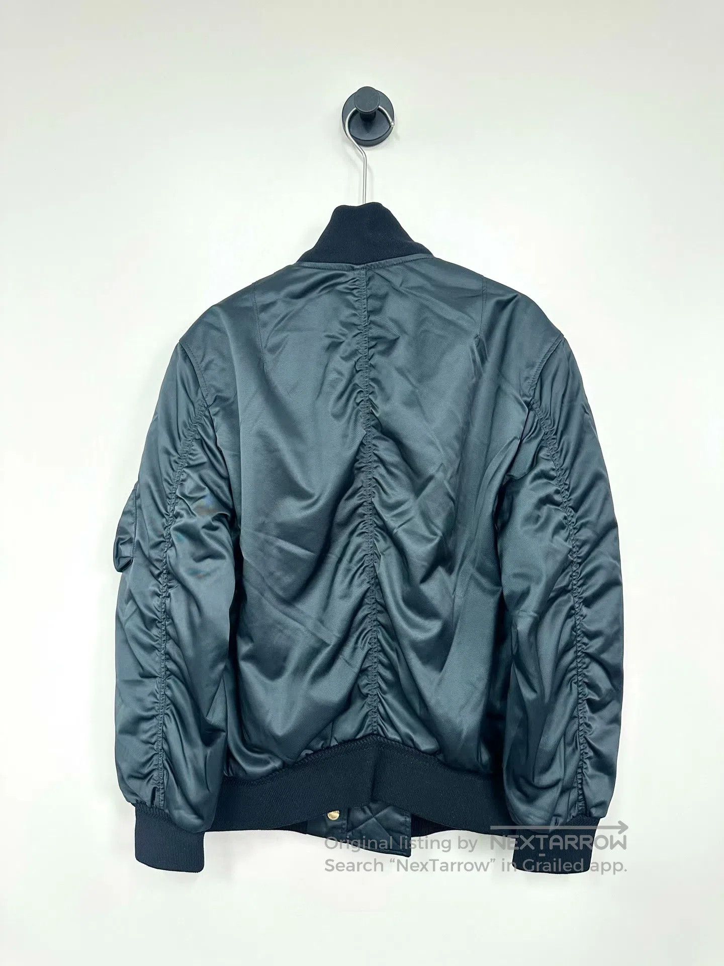 Burberry Burberry Olive Green Zippered Flight Jacket| Size XXS / US 00 / IT 34 - 2 Thumbnail