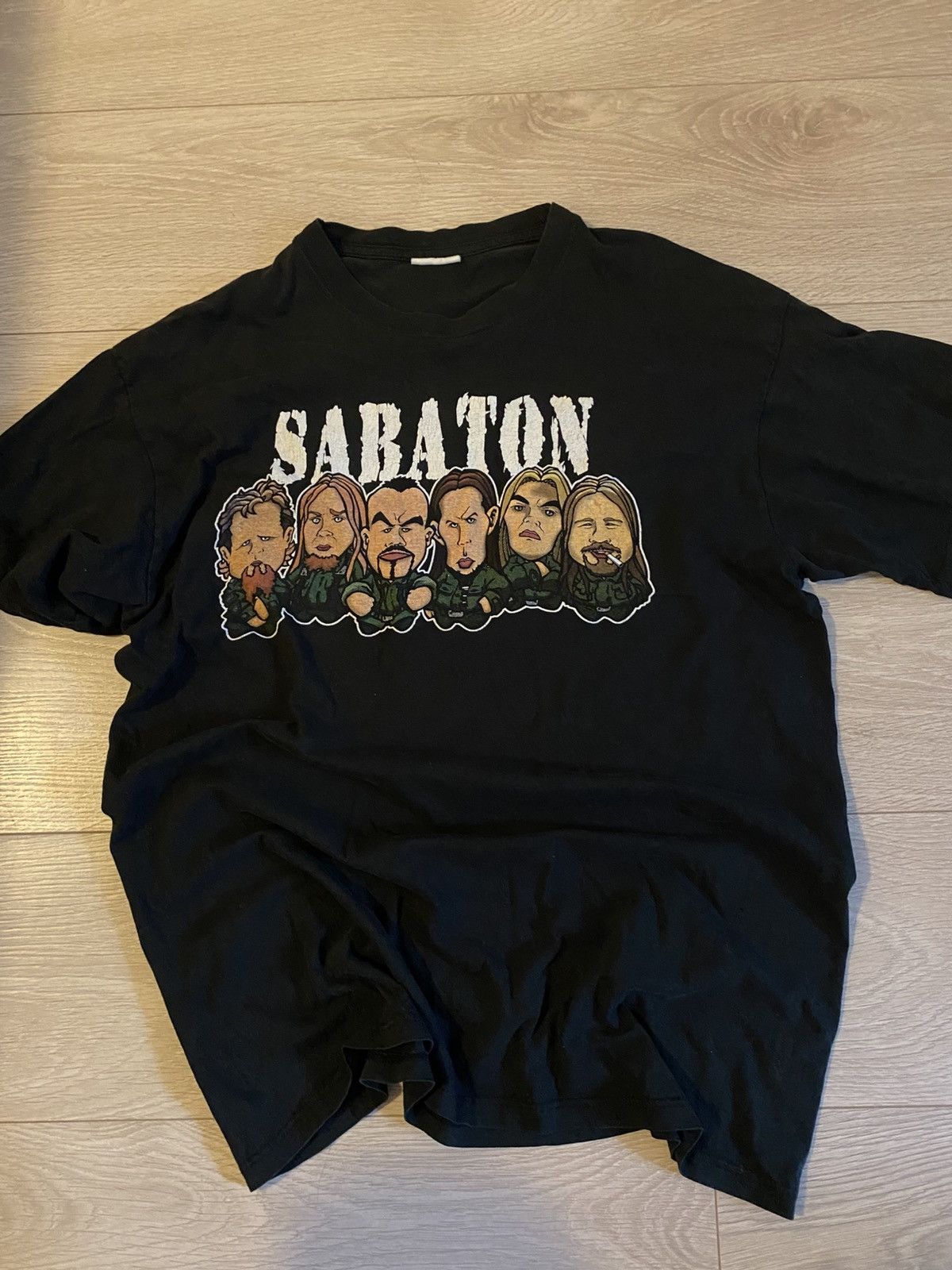 Vintage Sabaton metal crue vintage t-shirt Size US M / EU 48-50 / 2 - 1 Thumbnail