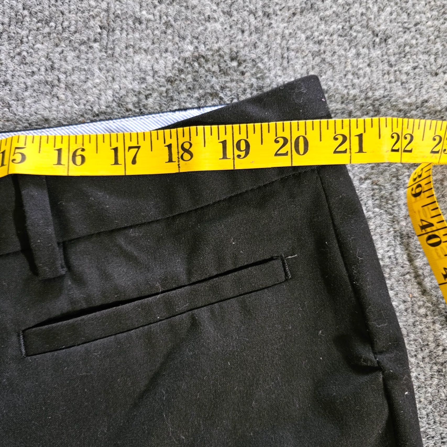 Lands' End Lands End Womens Pants 18 Black Mid Rise Trouser Leg Classic Career Minimalist Size 40" / US 18 - 5 Thumbnail