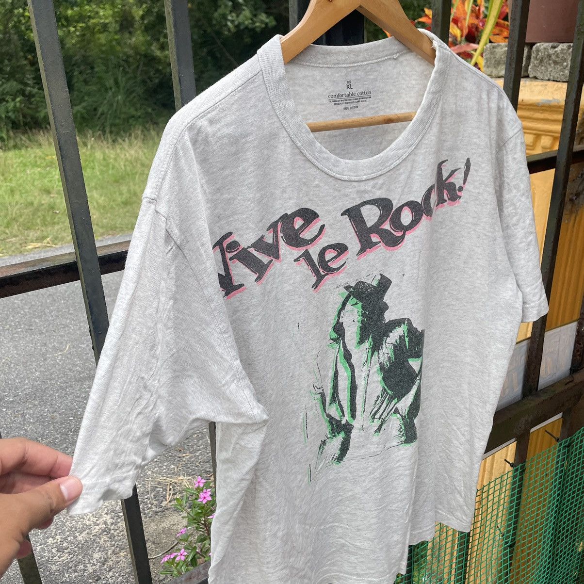 Band Tees × GU 🔥🔥Vintage Vive Le Rock Sick Anarchy Punk Design Promo Tee Size US L / EU 52-54 / 3 - 6 Thumbnail
