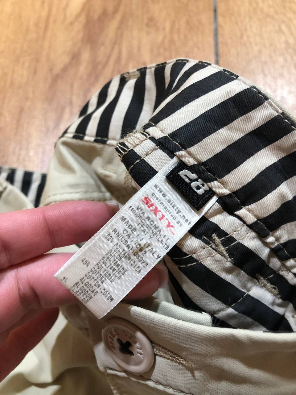 Miss Sixty VINTAGE Miss Sixty Beige Ladies Trousers flared pants Y2K, Size 28" / US 6 / IT 42 - 3 Thumbnail